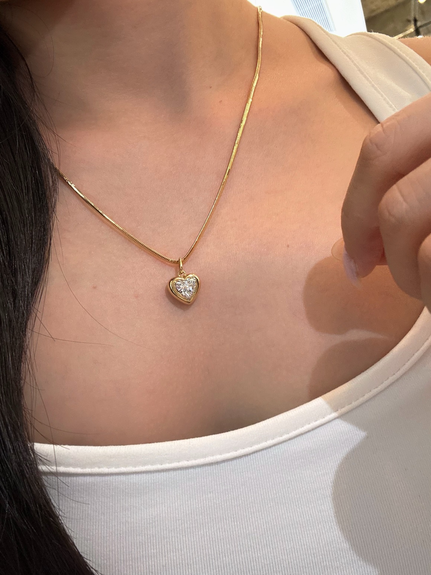 Marlowe Pendant Lab-Grown Diamond Necklace — product photo 6 of 6