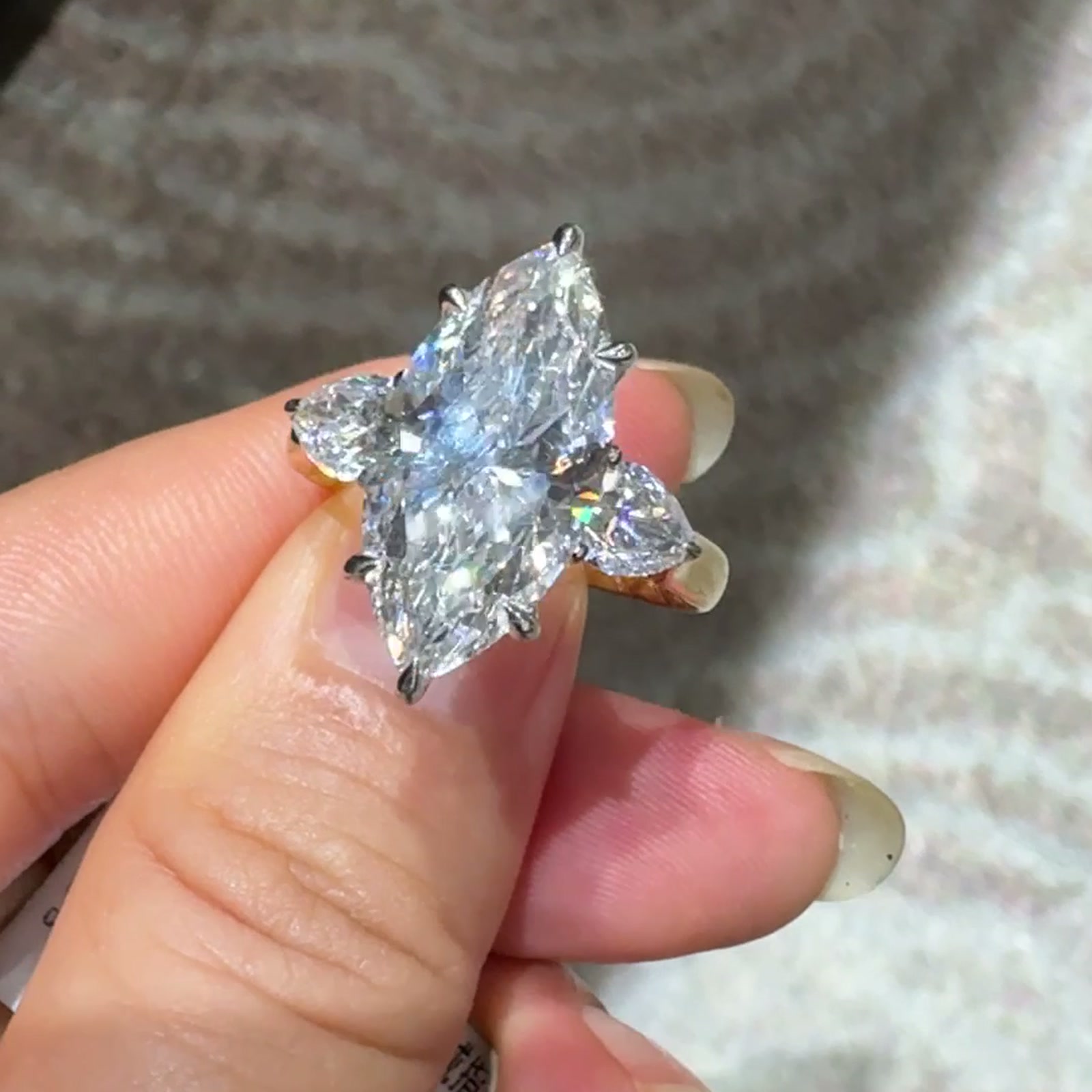 Marquise-Cut Lab-Grown Diamond Ring — product photo 4 of 4