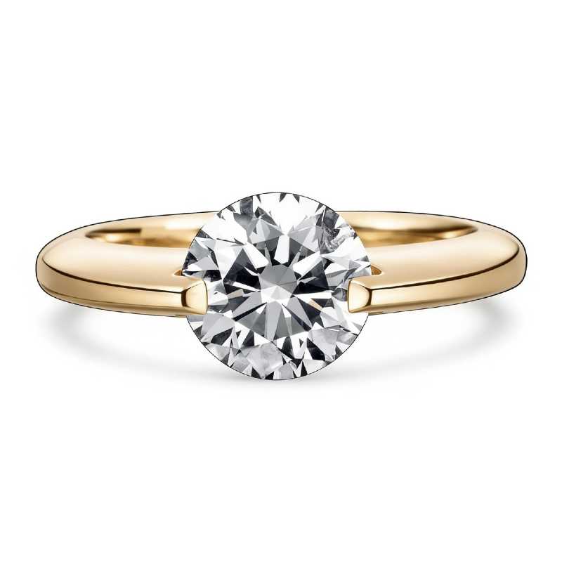 Dancing Diamond Ring – Floating Lab Diamond Solitaire Ring — product photo 2 of 6