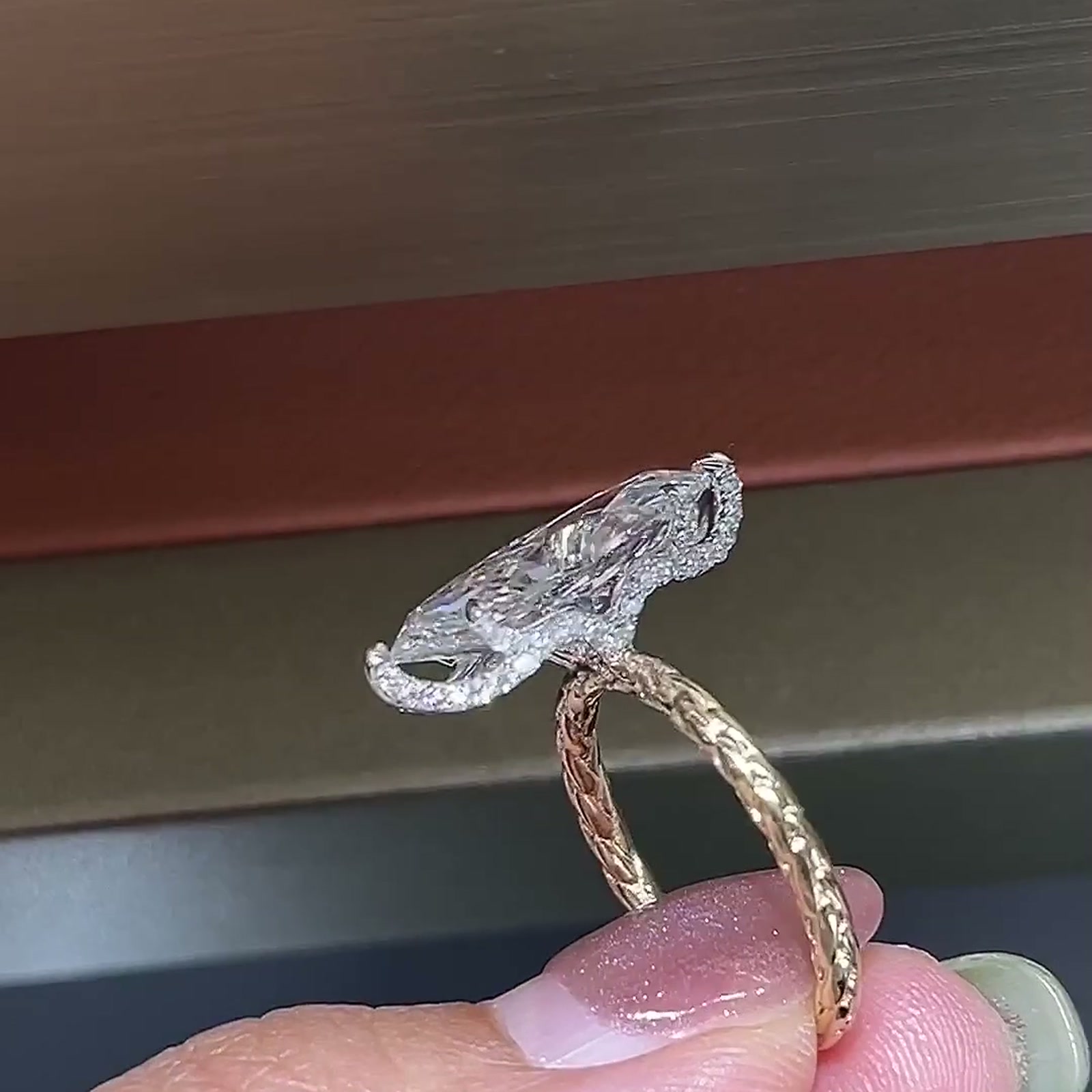 Marquise-Cut Lab-Grown Diamond Ring — product photo 1 of 4