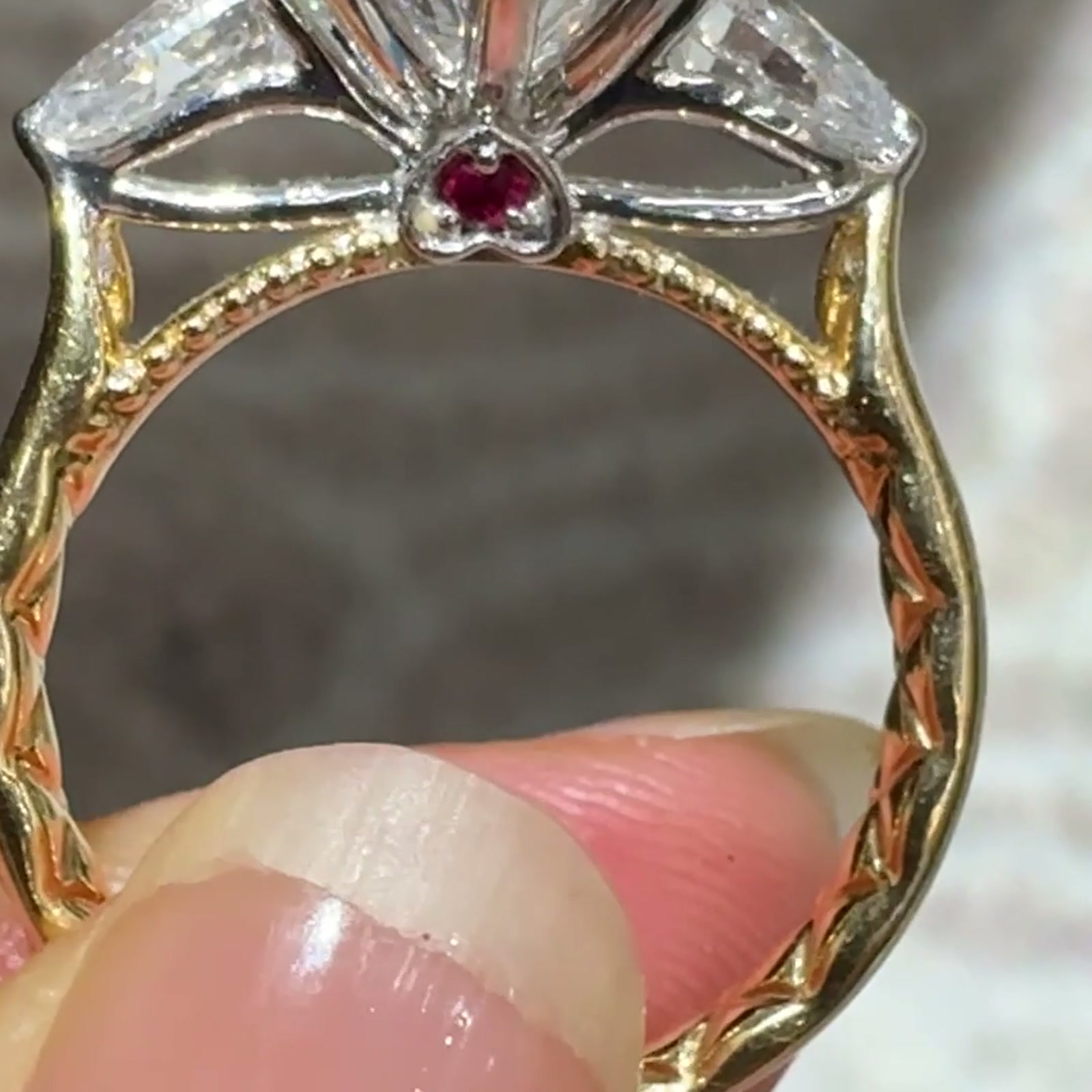 Marquise-Cut Lab-Grown Diamond Ring — product photo 1 of 4