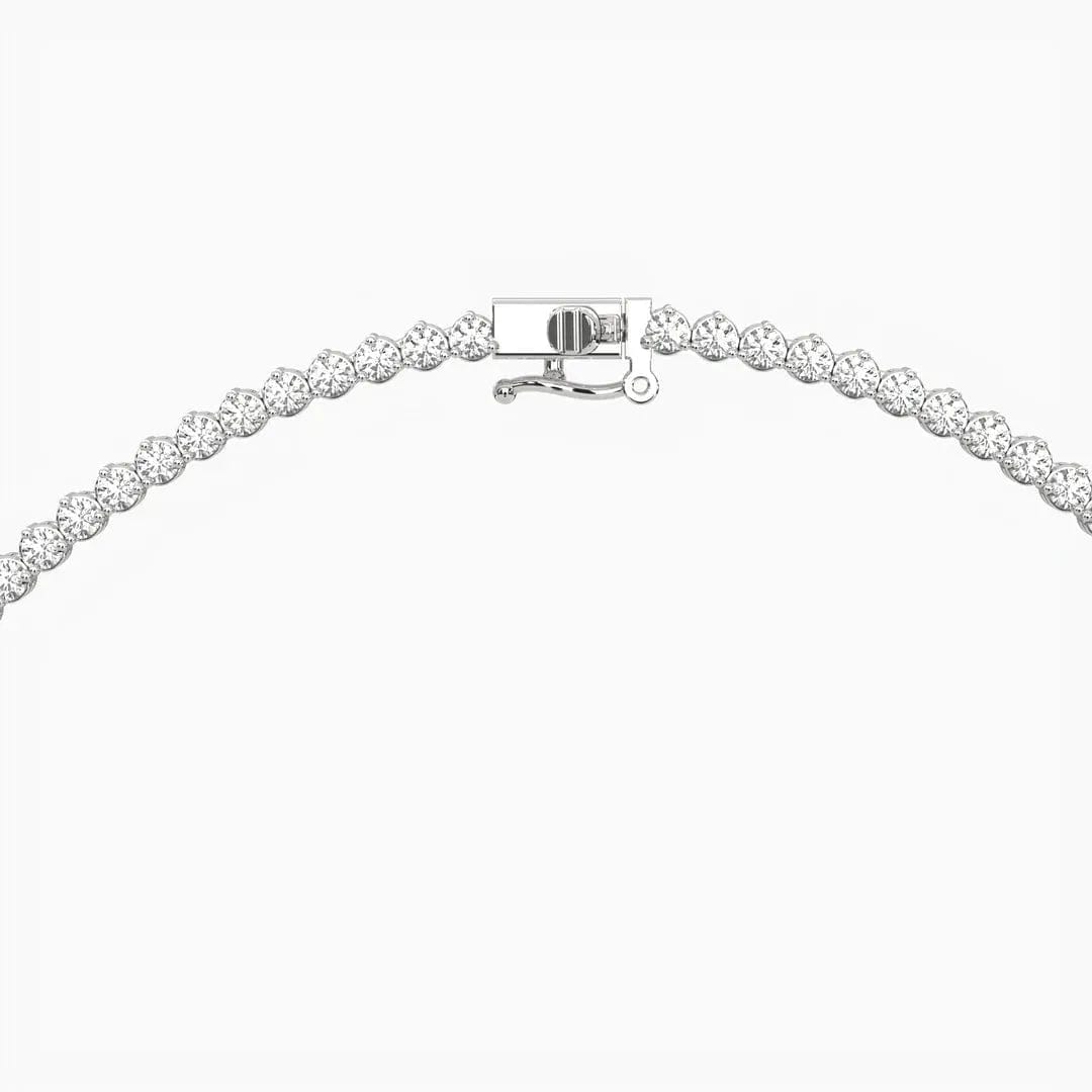 5ct Round Lab-Grown Diamond Tennis Necklace — product photo 3 of 4