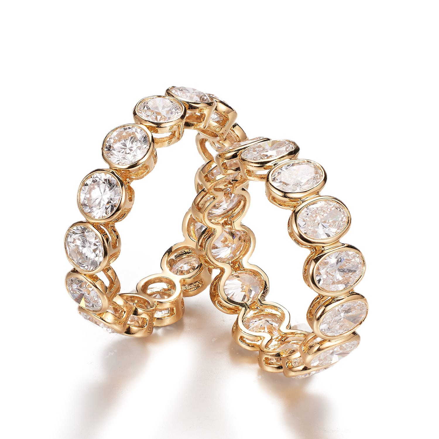 Luxury Bezel-Set Lab-Grown Diamond Eternity Band — product photo 1 of 5