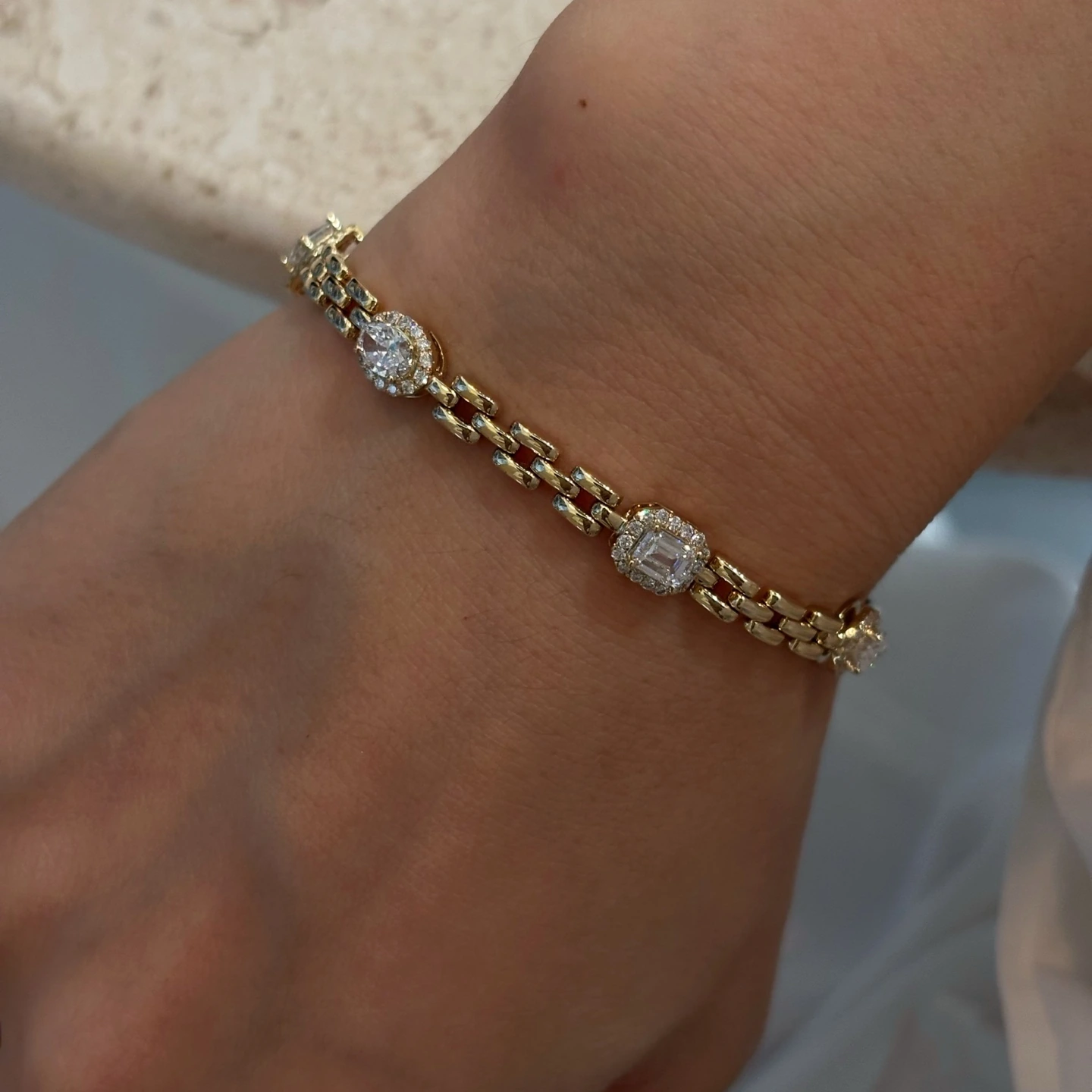 Brielle Diamond Link Bracelet — product photo 3 of 6