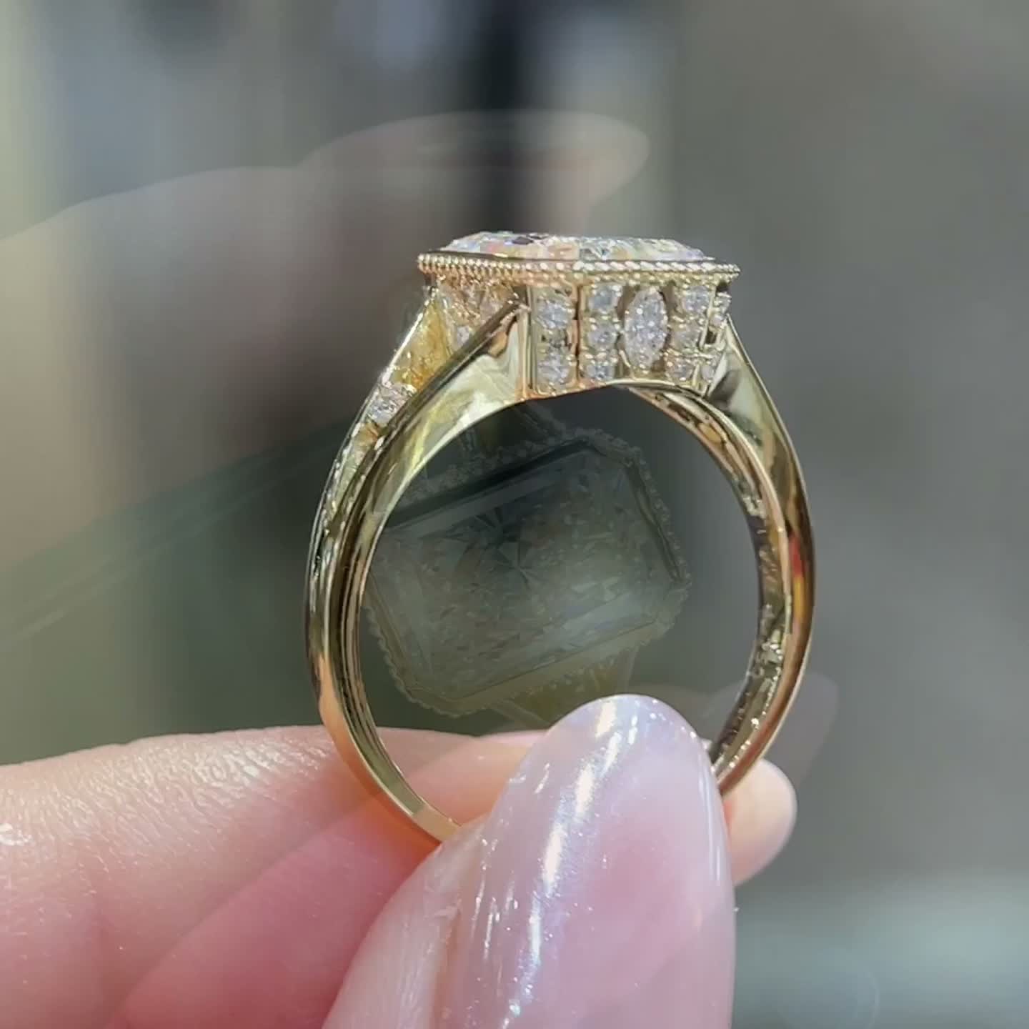 3.01ct Radiant-Cut Diamond Ring — product photo 3 of 4