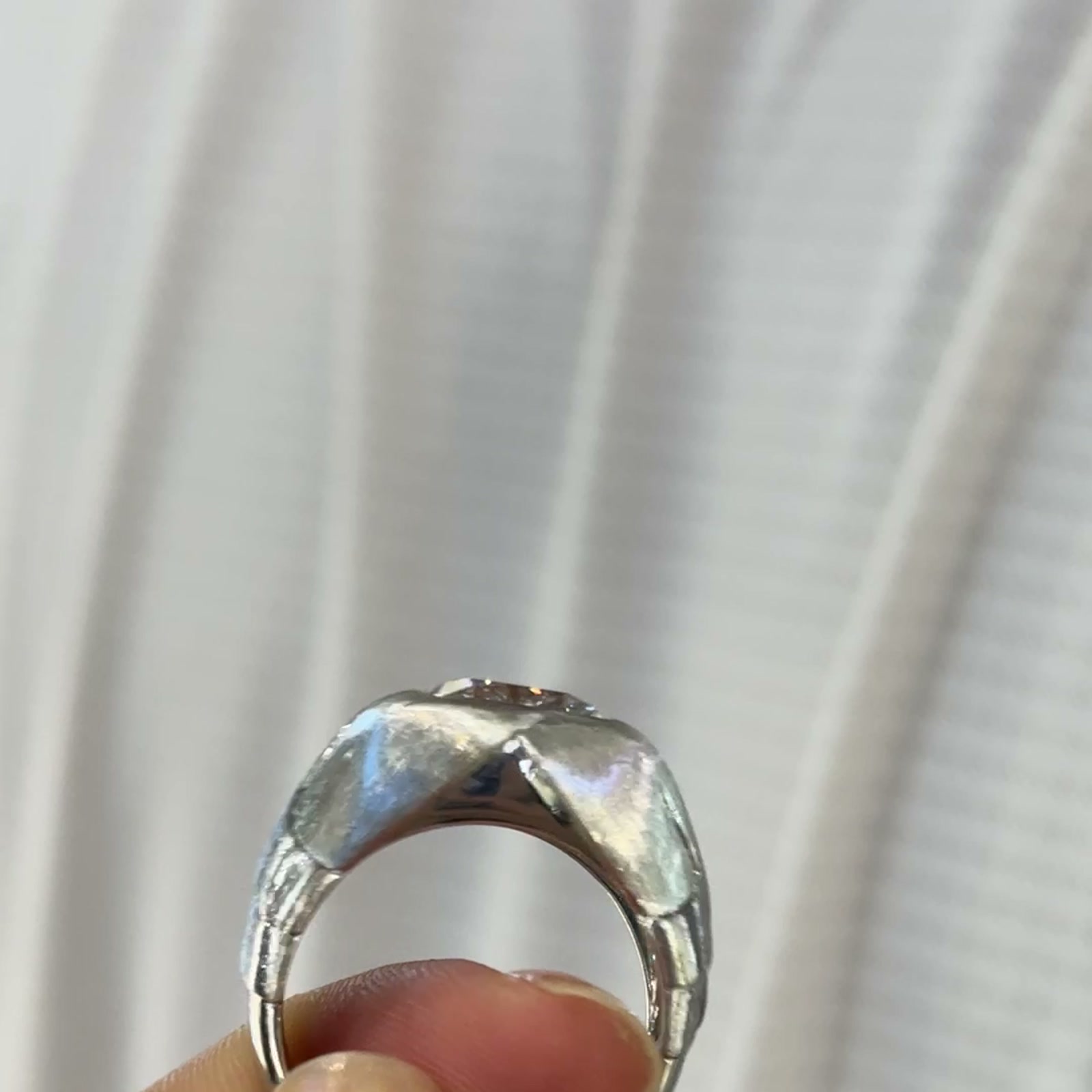 Orion Sculptural Men’s Lab-Grown Diamond Ring — product photo 4 of 4