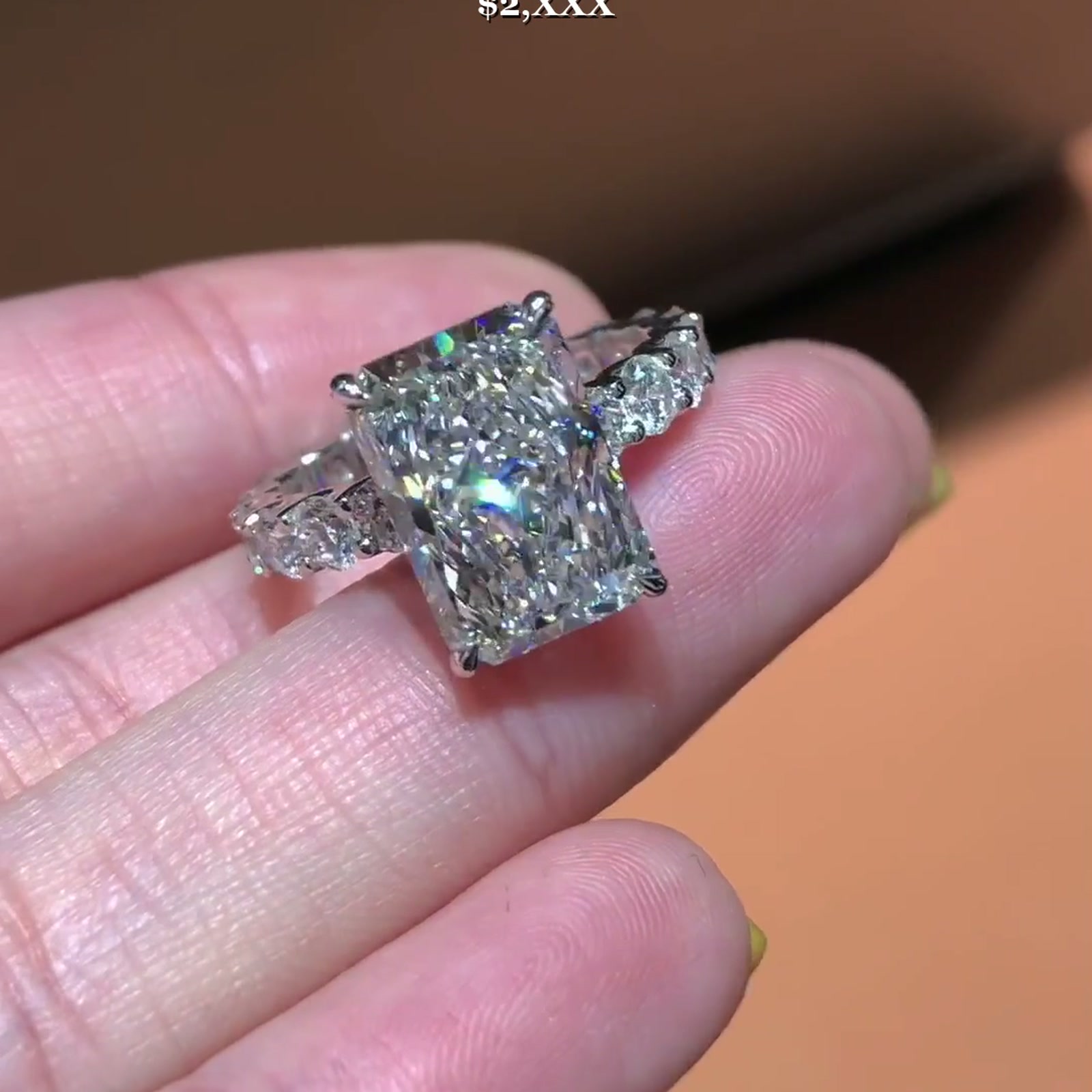 Radiant-Cut Lab-Grown Diamond Ring — product photo 3 of 4