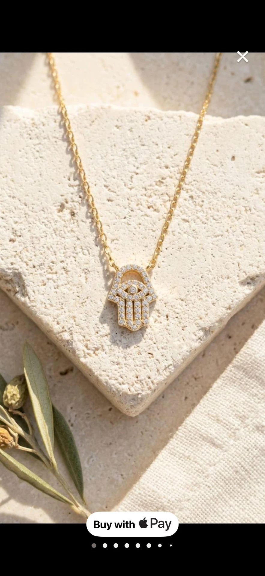 Diamond Hamsa Gold Necklace