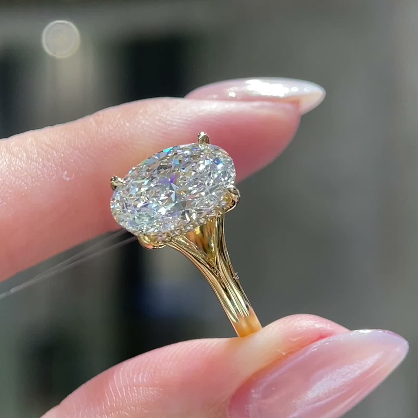 3.01ct Oval Diamond Ring — product photo 2 of 4