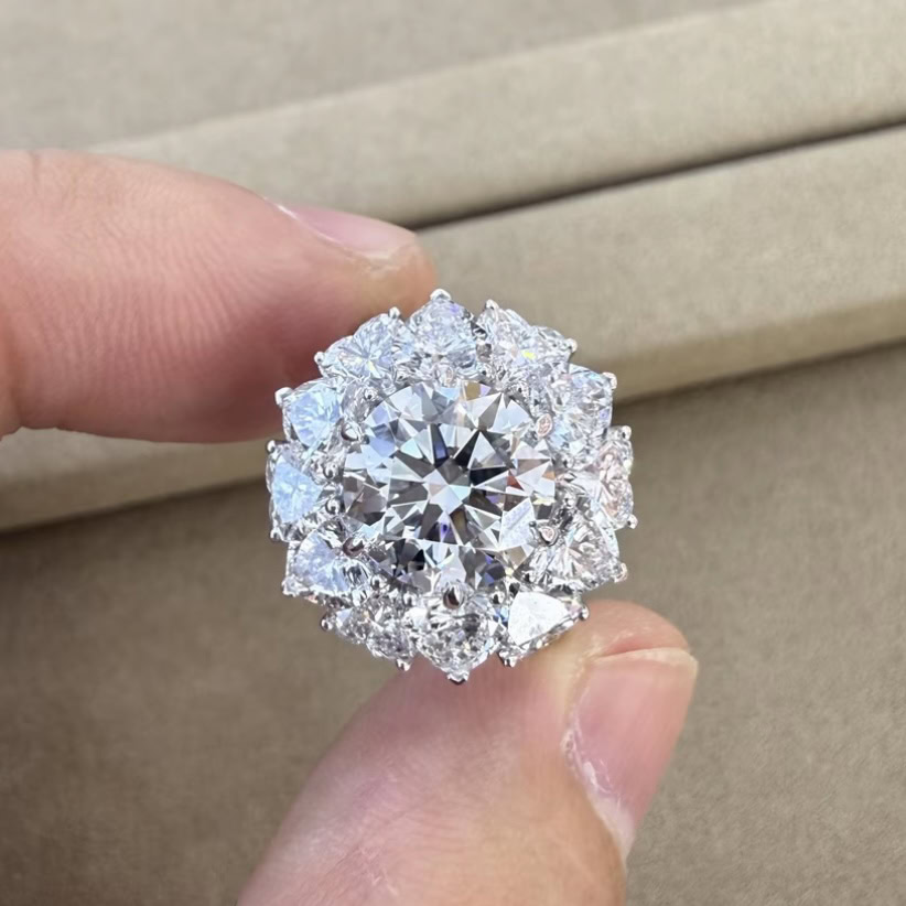 Rosalie Heart Halo Lab Diamond Ring — product photo 2 of 5