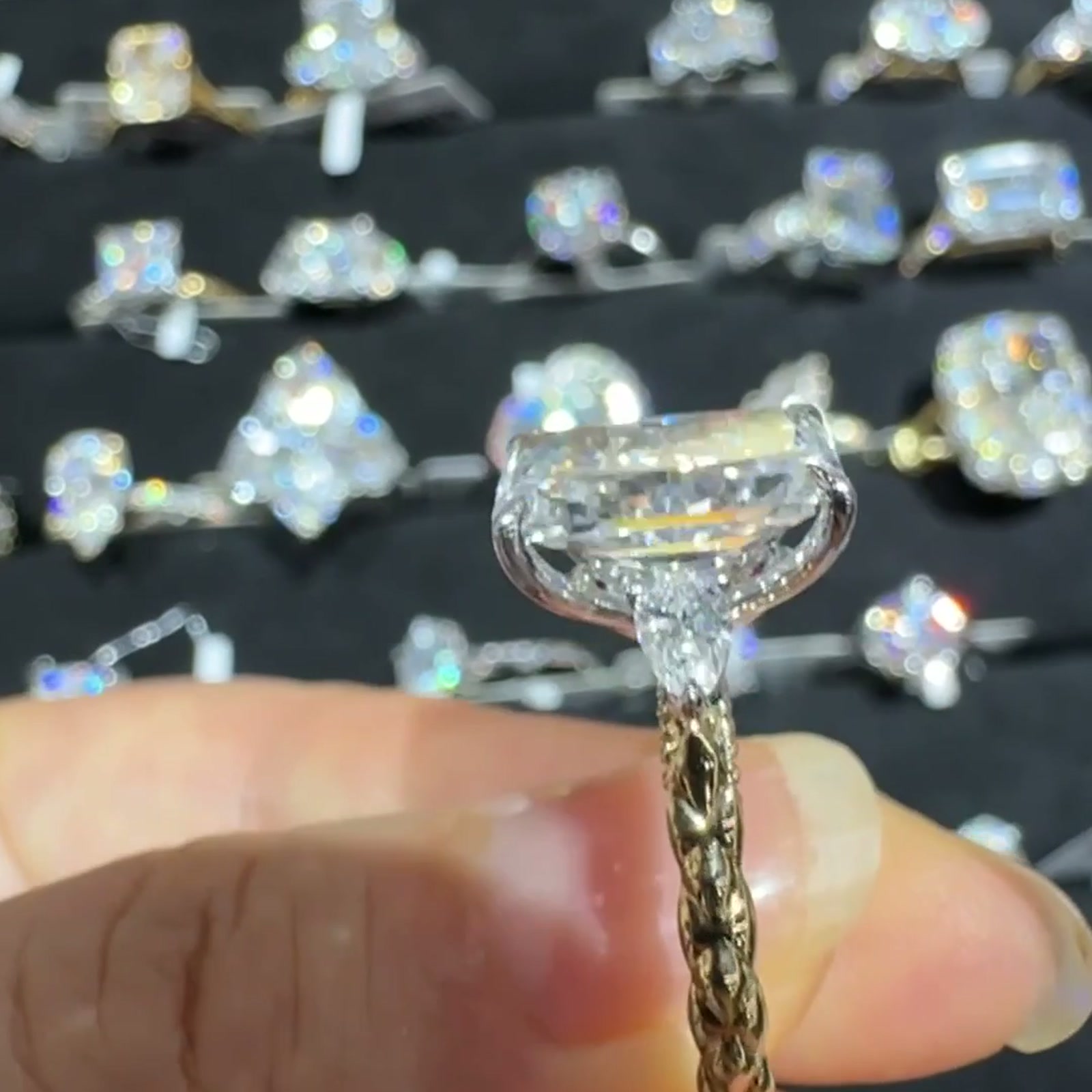 Radiant-Cut Lab-Grown Diamond Ring — product photo 4 of 4