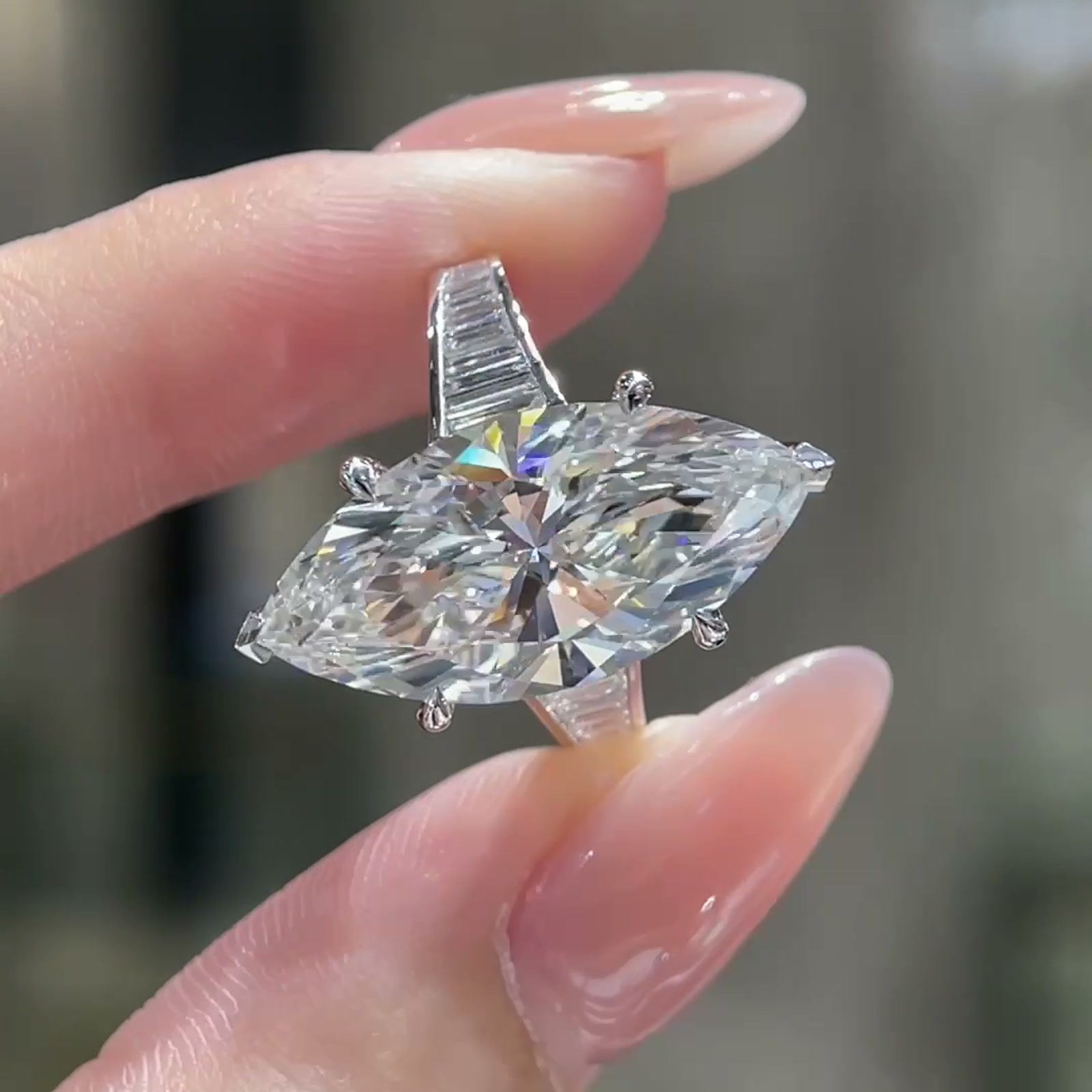 Octavia 8ct Marquise Lab-Grown Diamond Ring — product photo 3 of 4