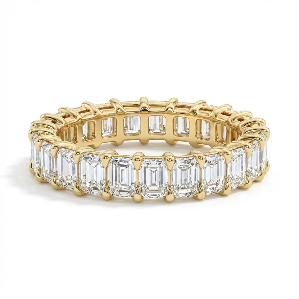 Emerald Cut Lab-Grown Diamond Eternity Band — product photo 3 of 4