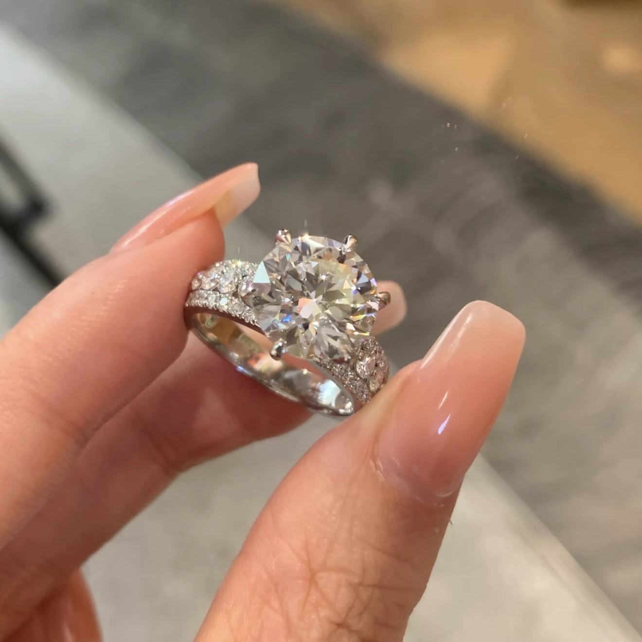 Celeste Royale Round Lab Diamond Engagement Ring — product photo 2 of 6