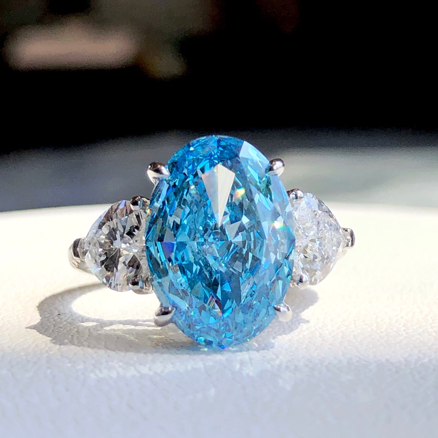 Sapphire Blue Diamond Ring — product photo 1 of 4