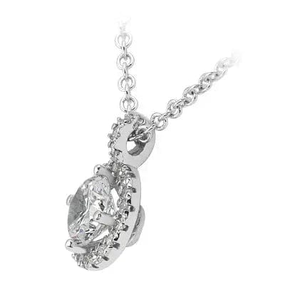 True Halo Round Lab-Grown Diamond Necklace — product photo 2 of 3
