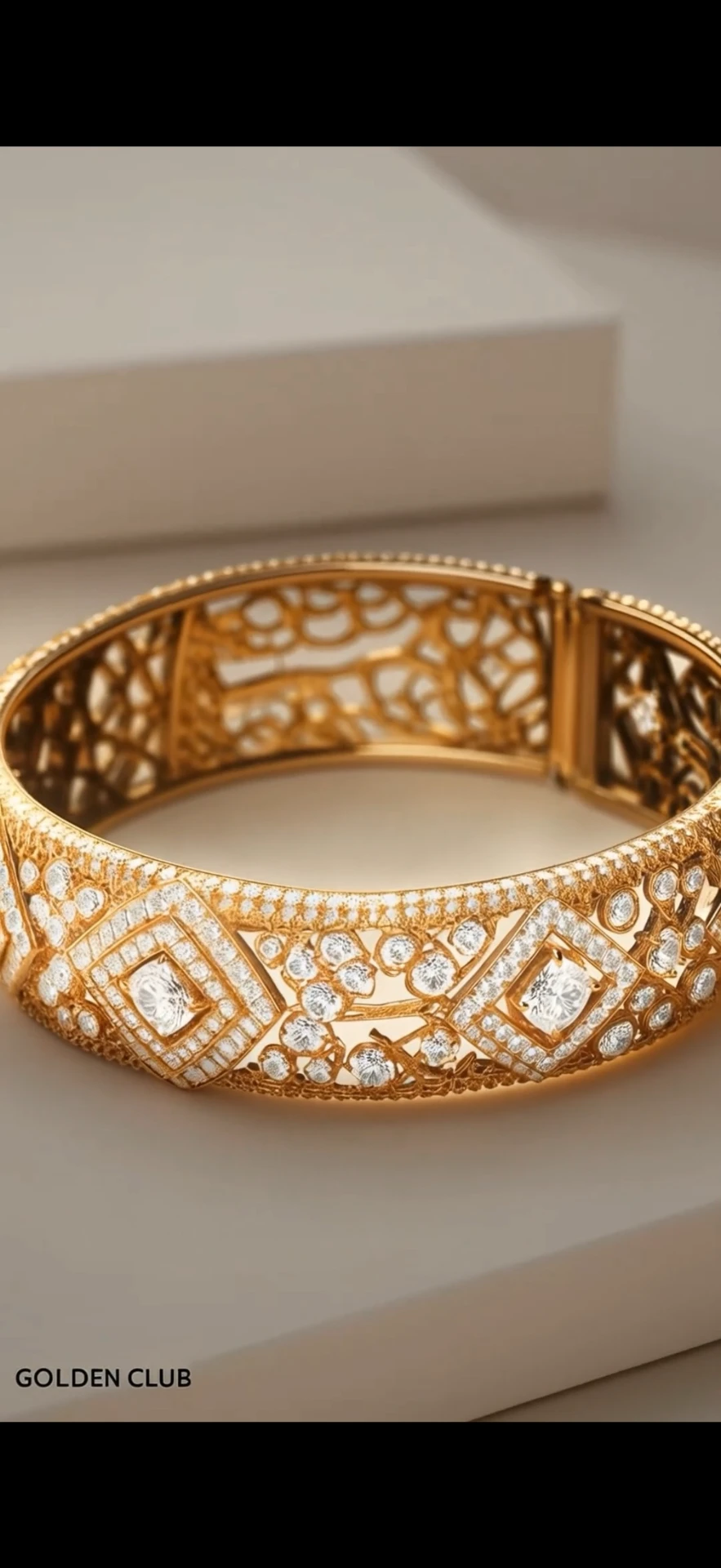 Filigree Diamond Cuff