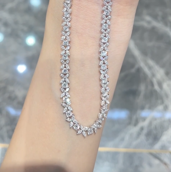 Liora Marquise Diamond Statement Necklace — product photo 1 of 3