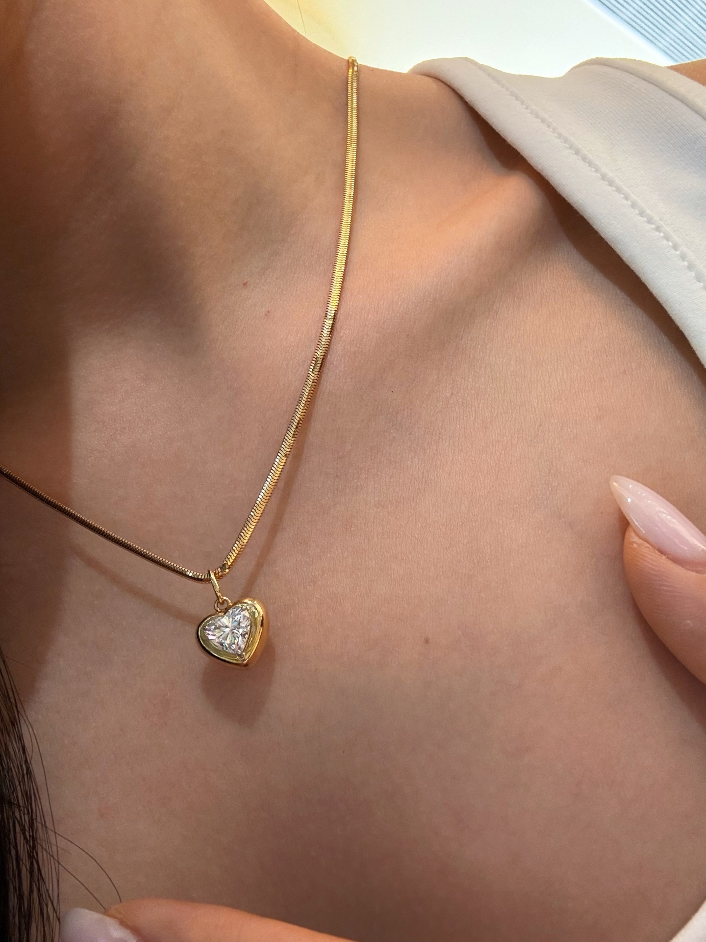 Marlowe Pendant Lab-Grown Diamond Necklace — product photo 2 of 6