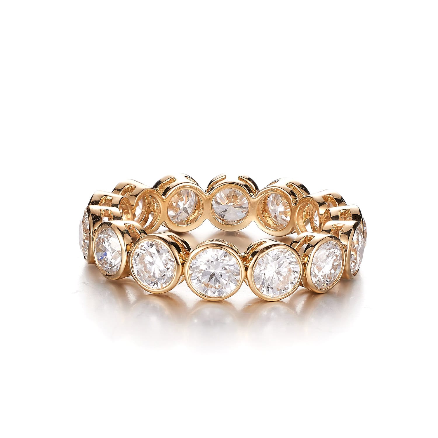 Luxury Bezel-Set Lab-Grown Diamond Eternity Band — product photo 3 of 5