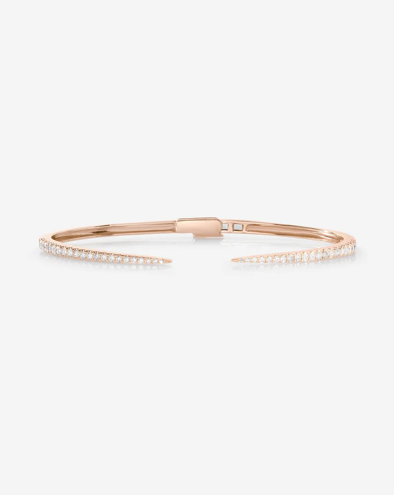 Lab-Grown Diamond Claw Cuff Bangle — product photo 4 of 6