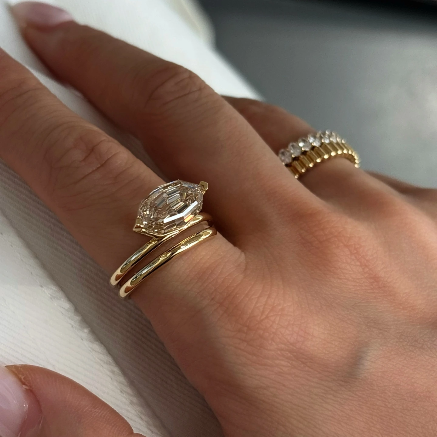 Amber Champagne Diamond Ring — product photo 3 of 6
