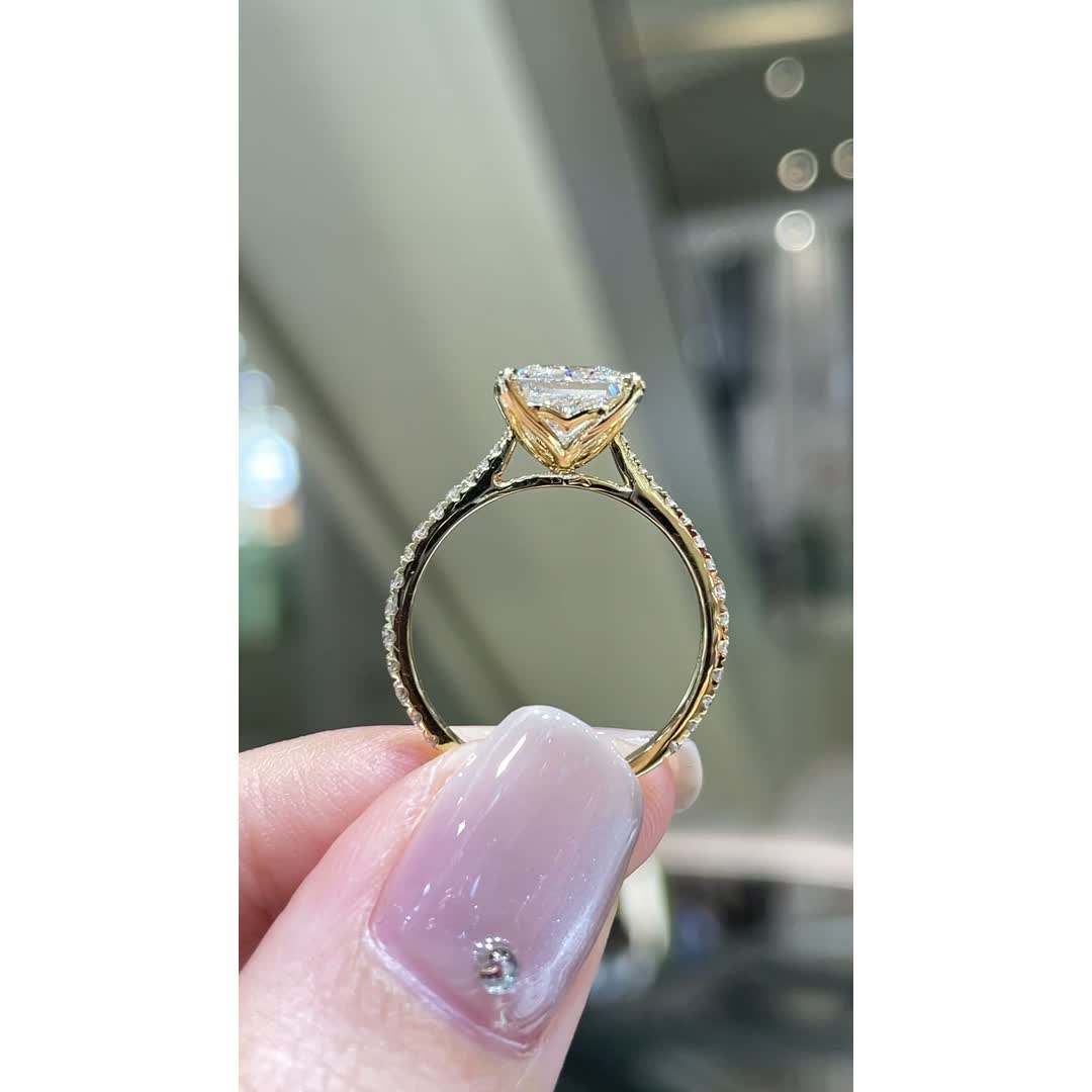 Mira Yellow Princess-Cut Diamond Ring — product photo 3 of 4