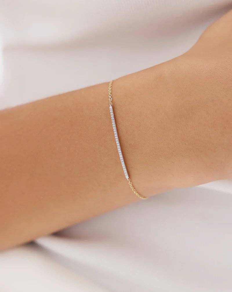 Lab-Grown Diamond Bar Bracelet — product photo 2 of 4