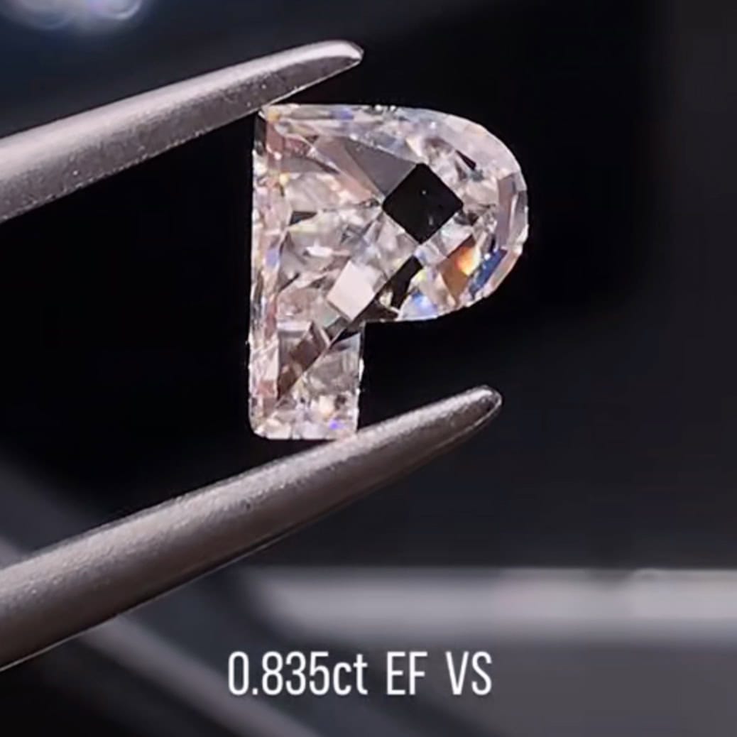 Alphabet Lab-Grown Diamonds | Custom A-Z Letter Shapes — product photo 5 of 6