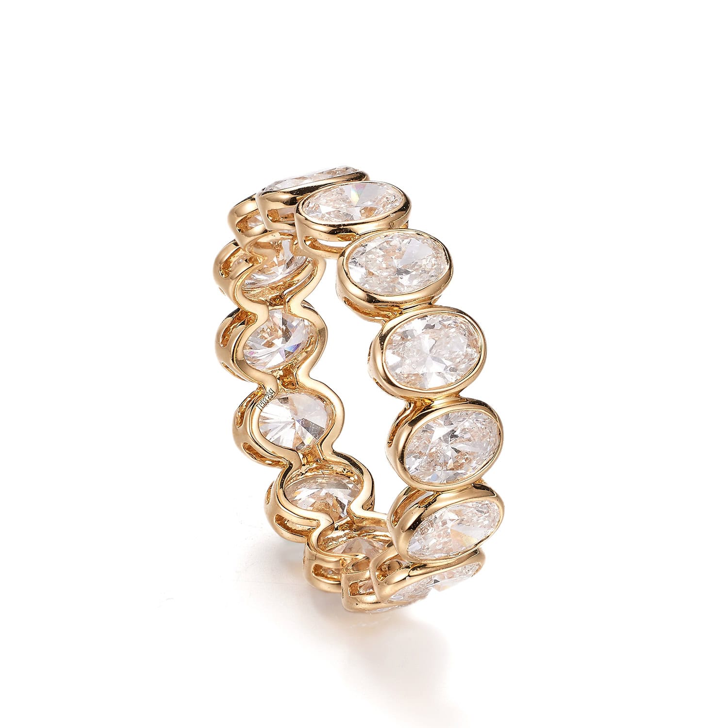 Luxury Bezel-Set Lab-Grown Diamond Eternity Band — product photo 4 of 5