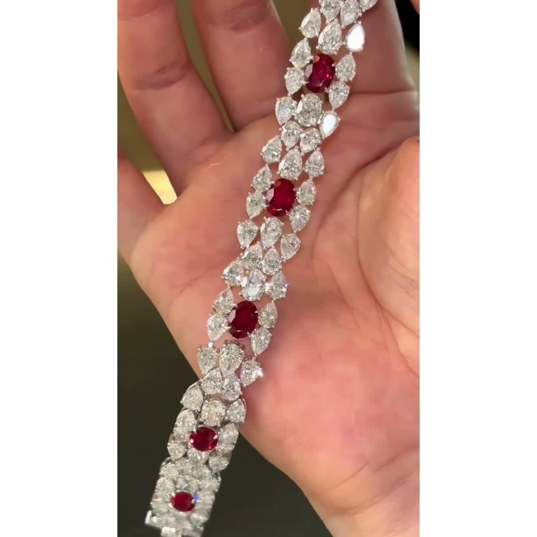 Rhea Colored-Gemstone Diamond Bracelet — product photo 2 of 4