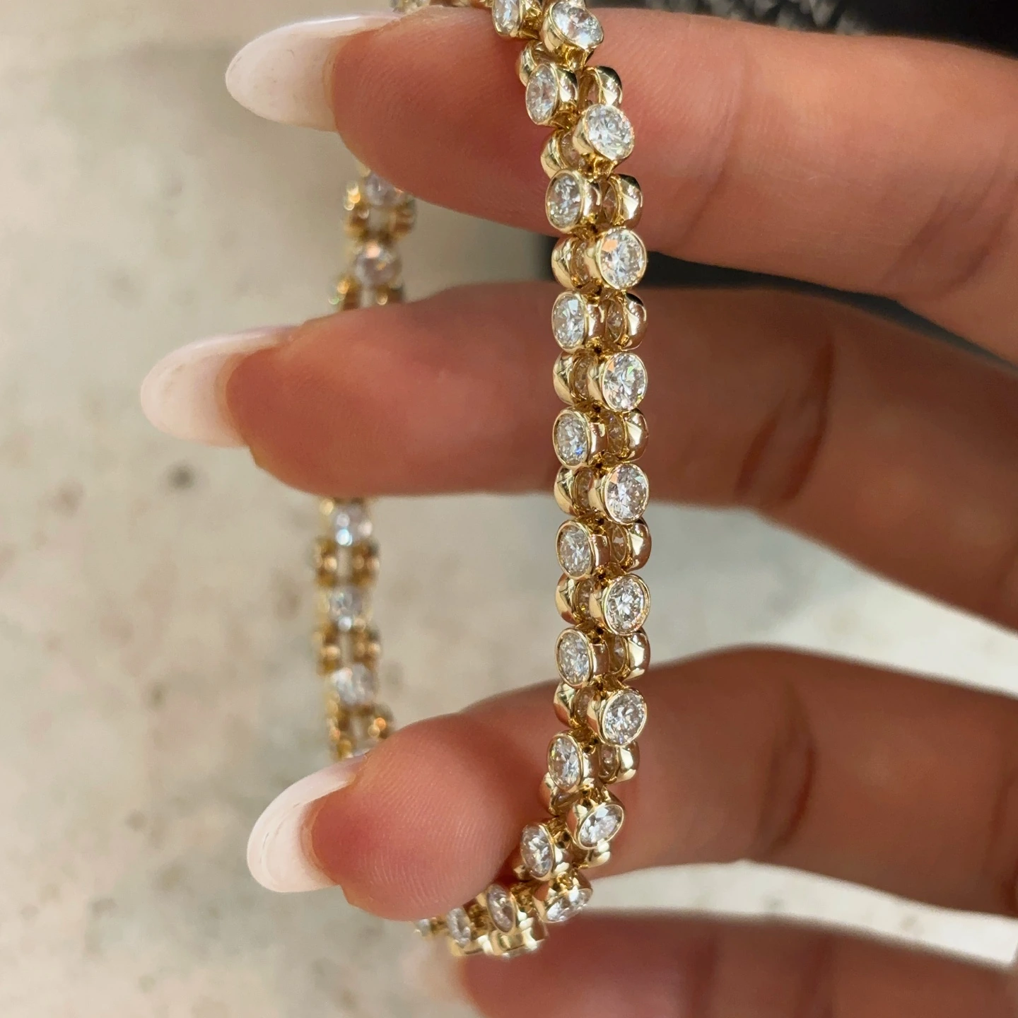 Soleil Yellow-Gold Diamond Bracelet — product photo 4 of 6