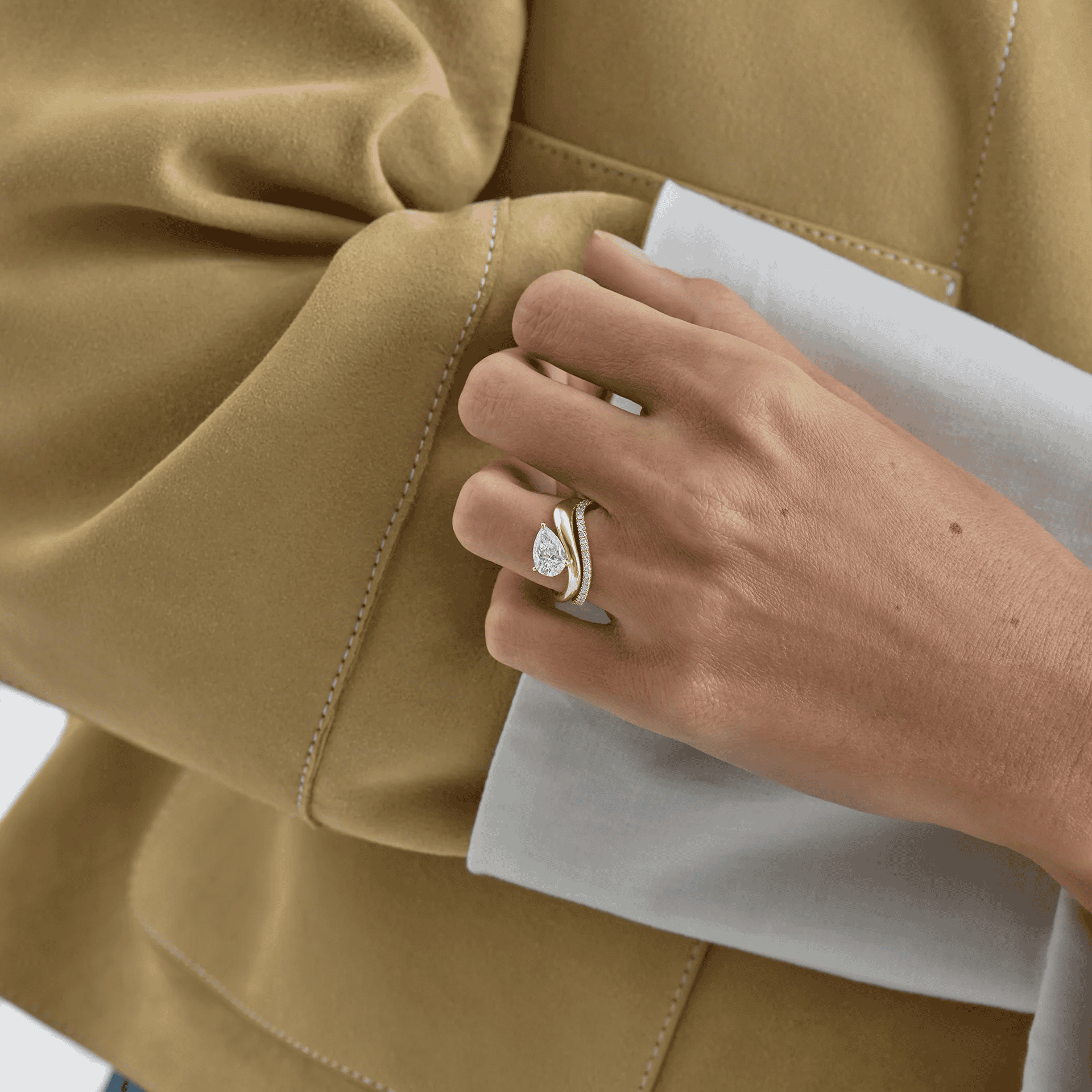 Infinity V-Curve Full Eternity Lab-Grown Diamond Band — product photo 3 of 6