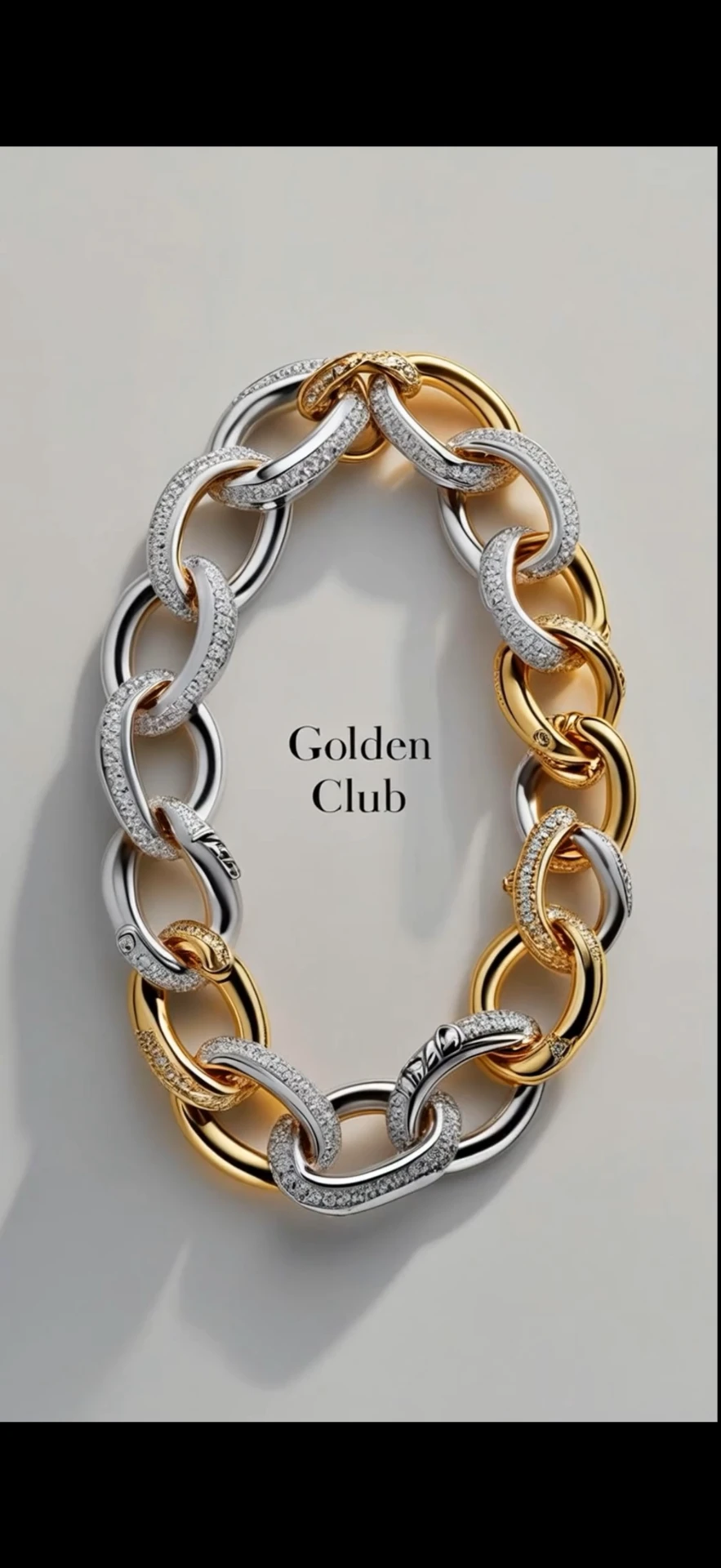 Pavé Diamond Oval Link Bracelet