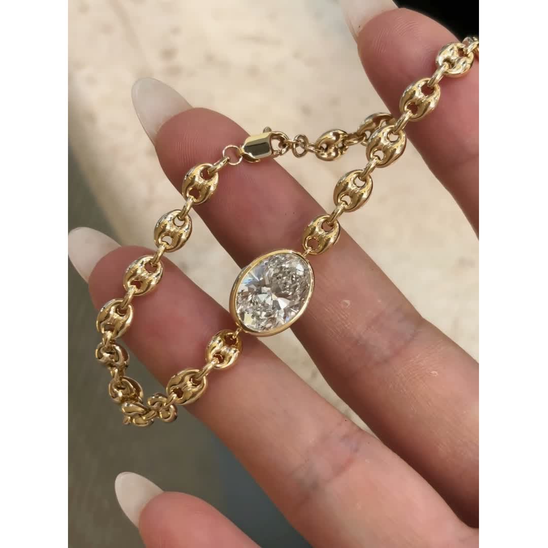 Ophelia Diamond Link Bracelet — product photo 1 of 4