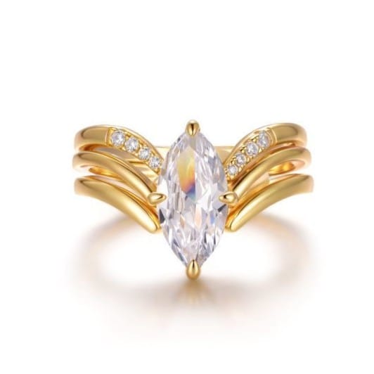 Marquise Cut Lab-Grown Diamond Engagement Ring — product photo 1 of 6