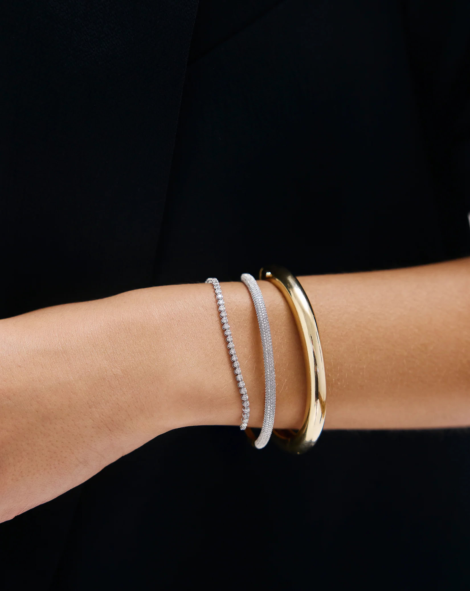 Mini Diamond Half Tennis Bracelet — product photo 6 of 6