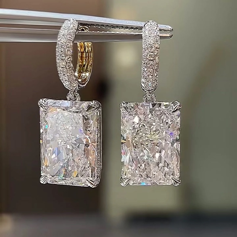 Cassia Radiant Drop Lab-Grown Diamond Drop Earrings — product photo 1 of 4