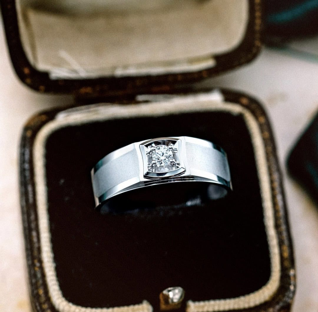 CNC08 Platinum Men’s Lab-Grown Diamond Ring — product photo 6 of 6