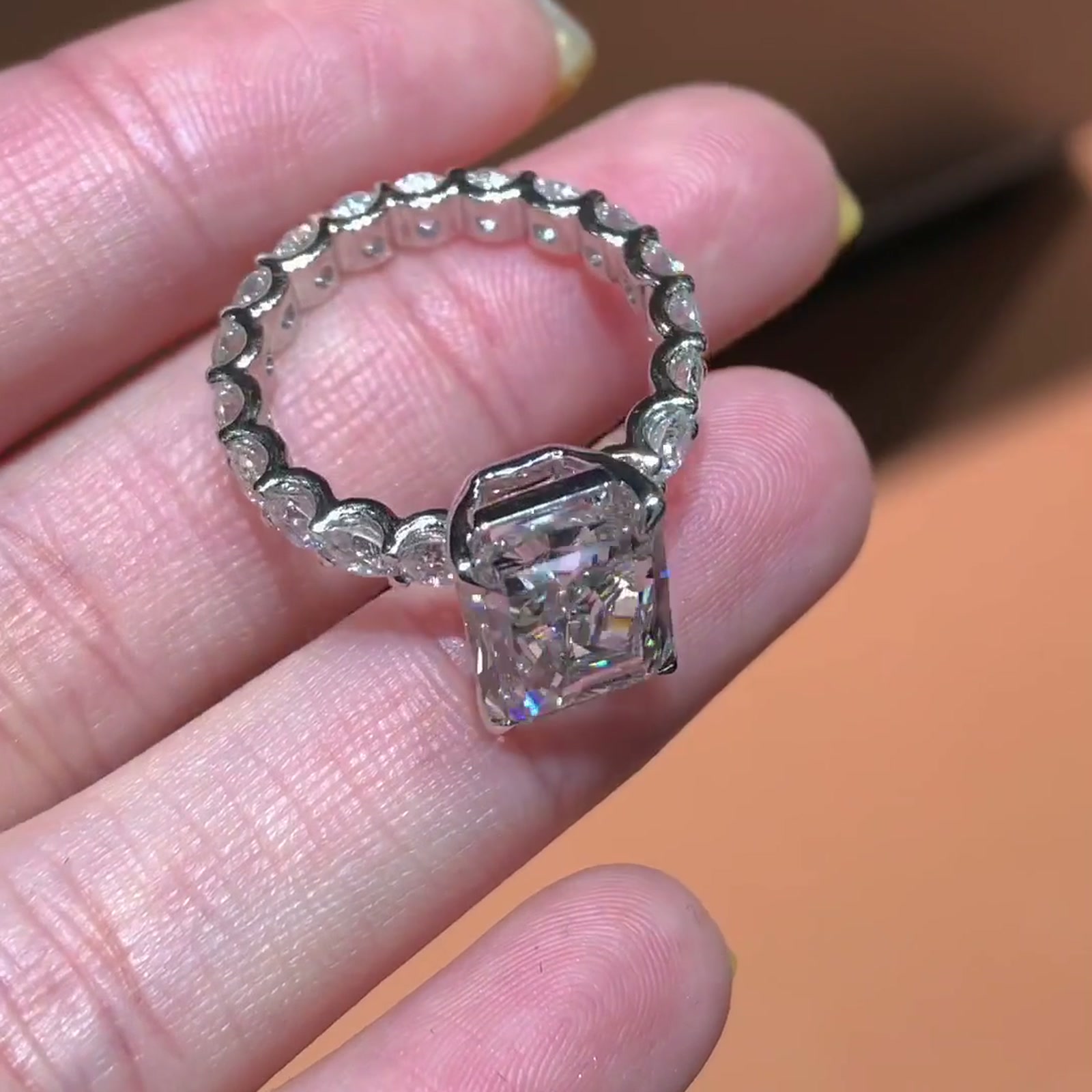 Radiant-Cut Lab-Grown Diamond Ring — product photo 2 of 4