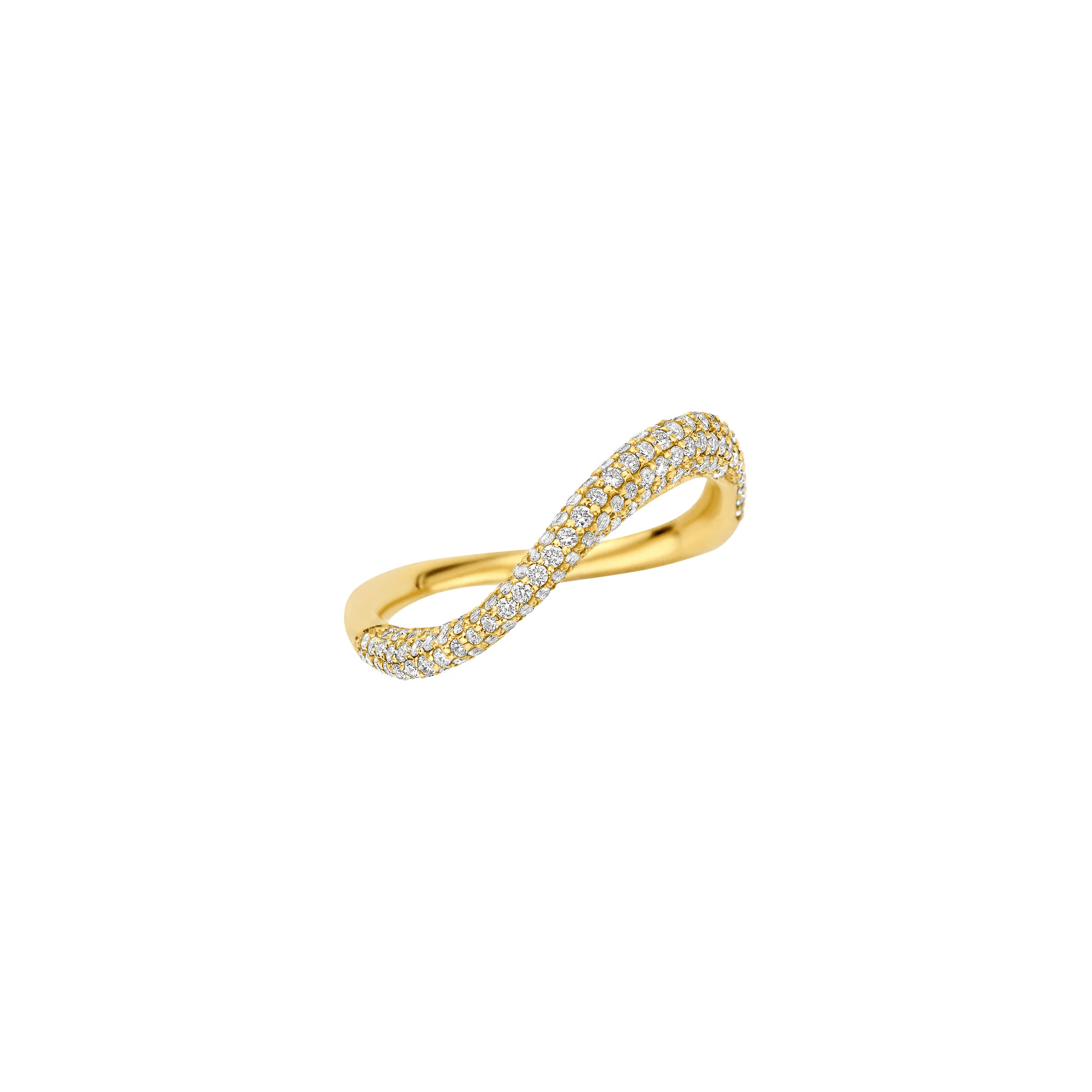 Wave Half Eternity Lab-Grown Diamond Band Ring — product photo 6 of 6