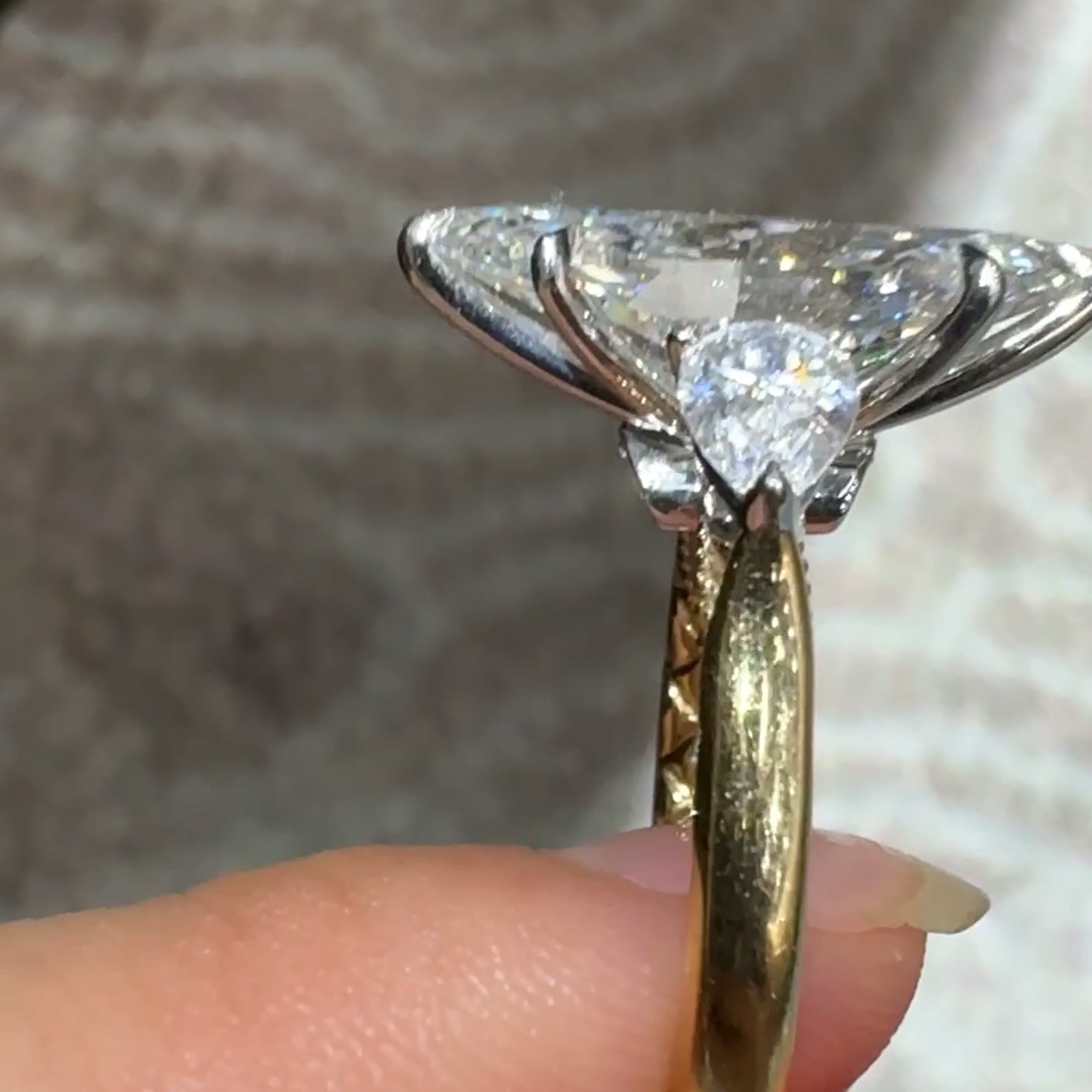 Marquise-Cut Lab-Grown Diamond Ring — product photo 3 of 4
