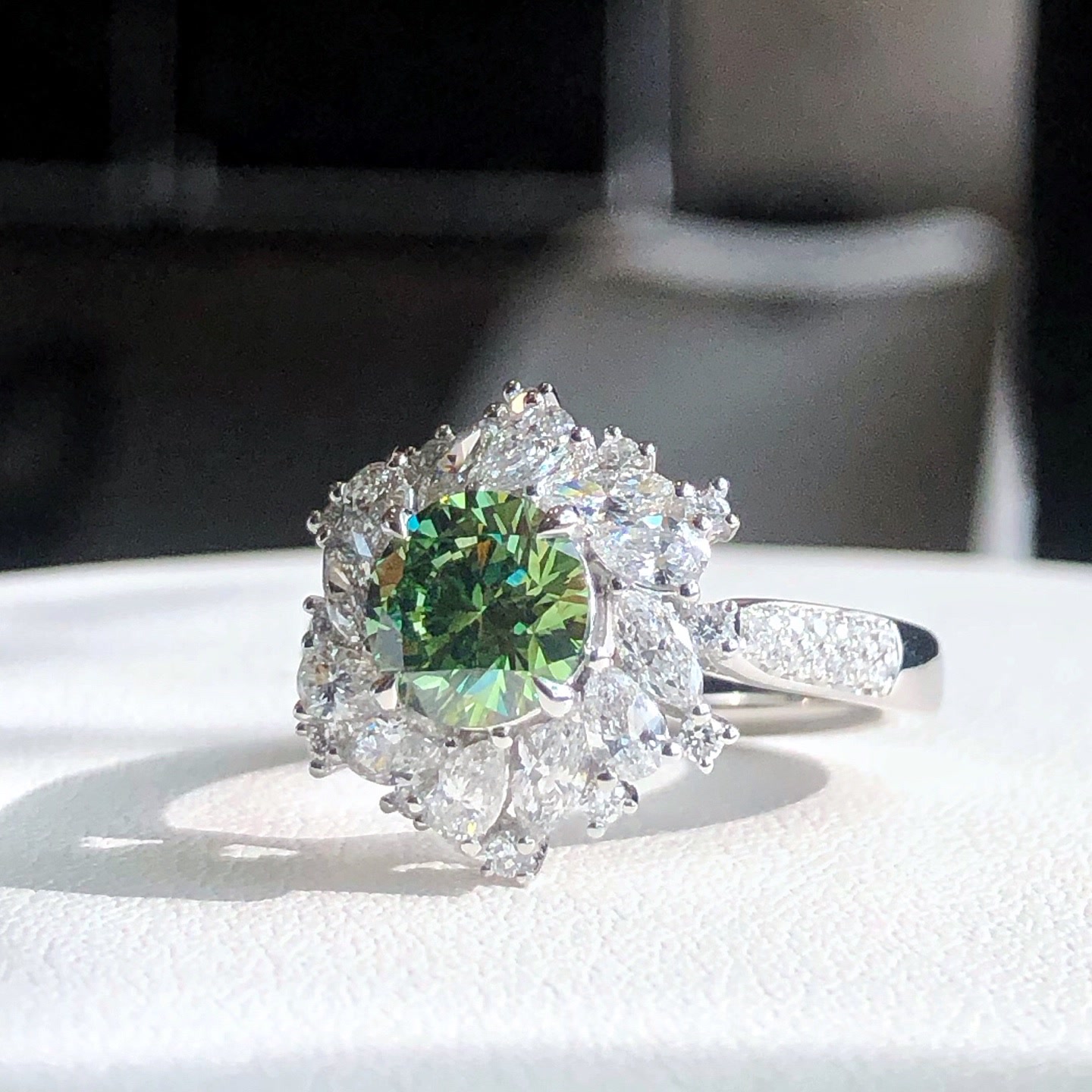 Veridia Green Diamond Ring — product photo 2 of 4