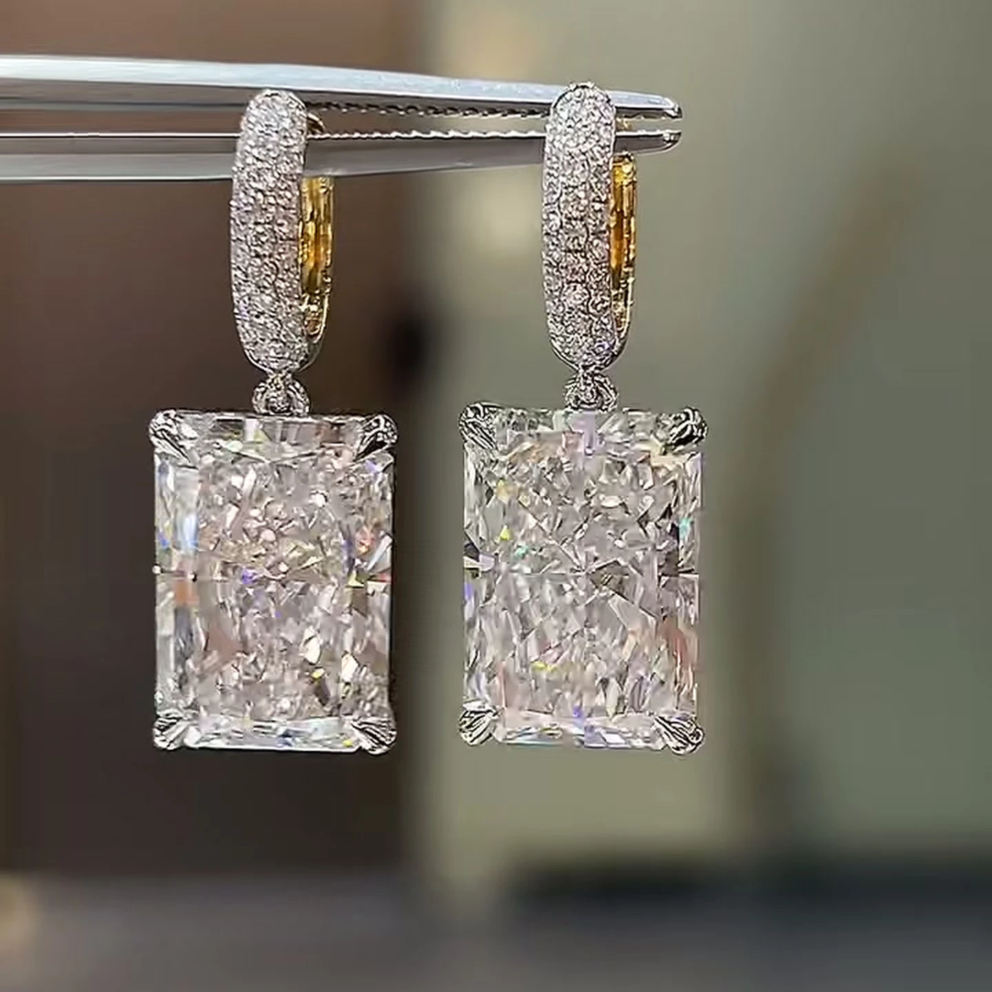 Cassia Radiant Drop Lab-Grown Diamond Drop Earrings — product photo 4 of 4