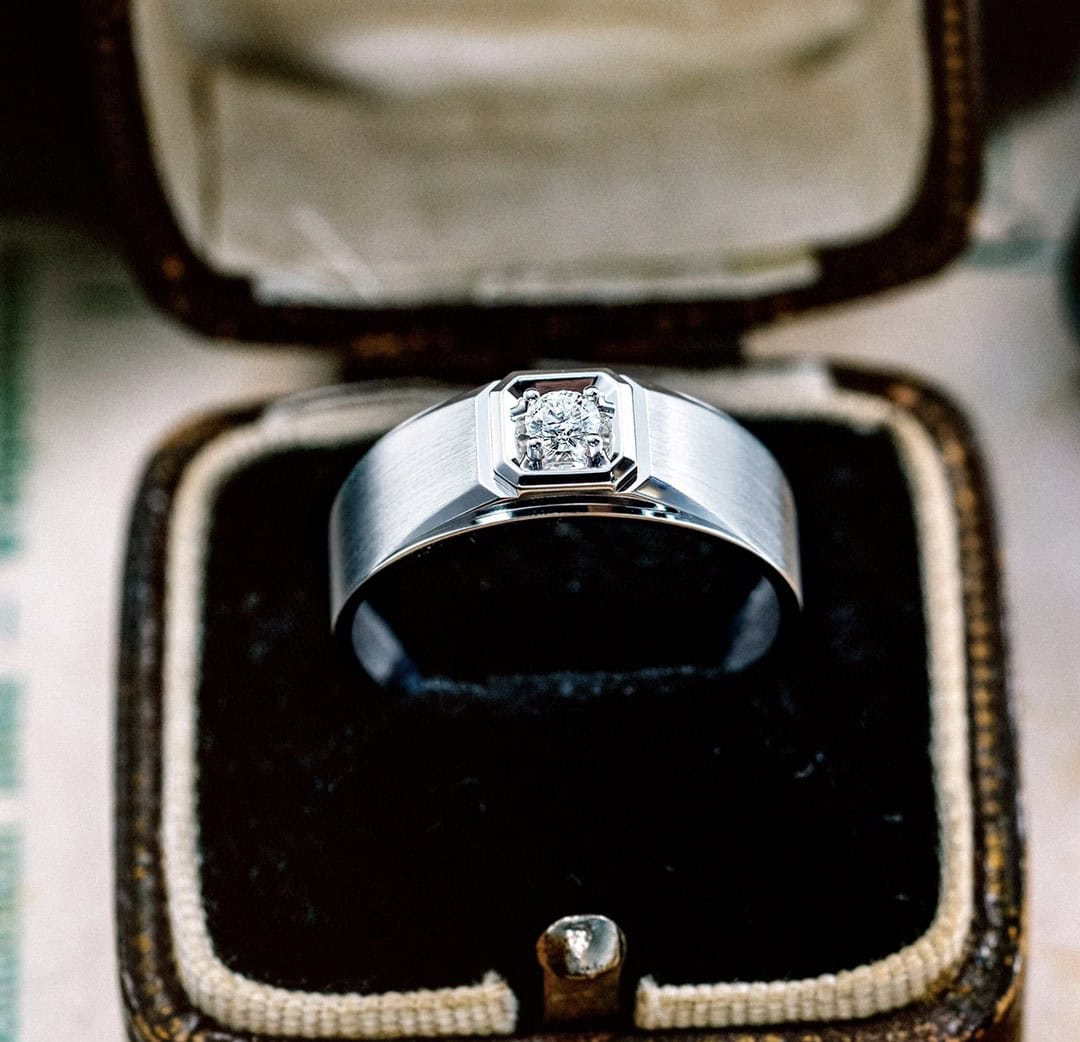 CNC06 Platinum Men’s Rings – CNC Crafted Heavyweight Luxury Diamond Ring — product photo 6 of 6