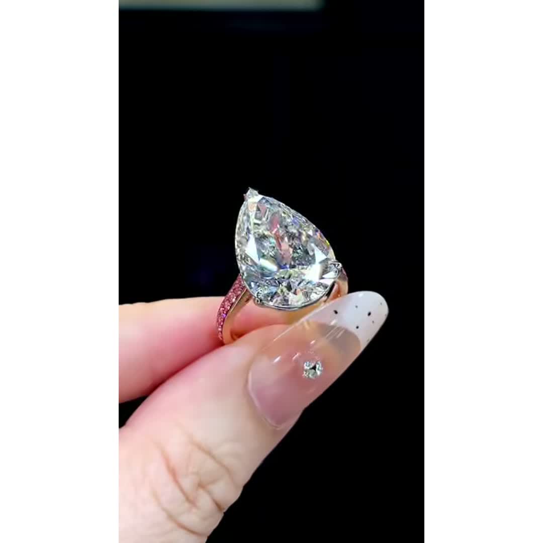 Celine Pear Diamond Ring — product photo 4 of 4