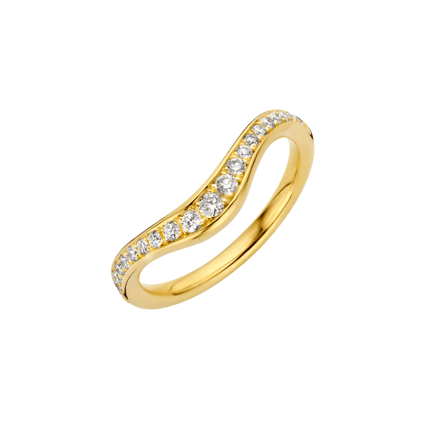 V-Curve Lab-Grown Diamond Band Ring — product photo 5 of 6