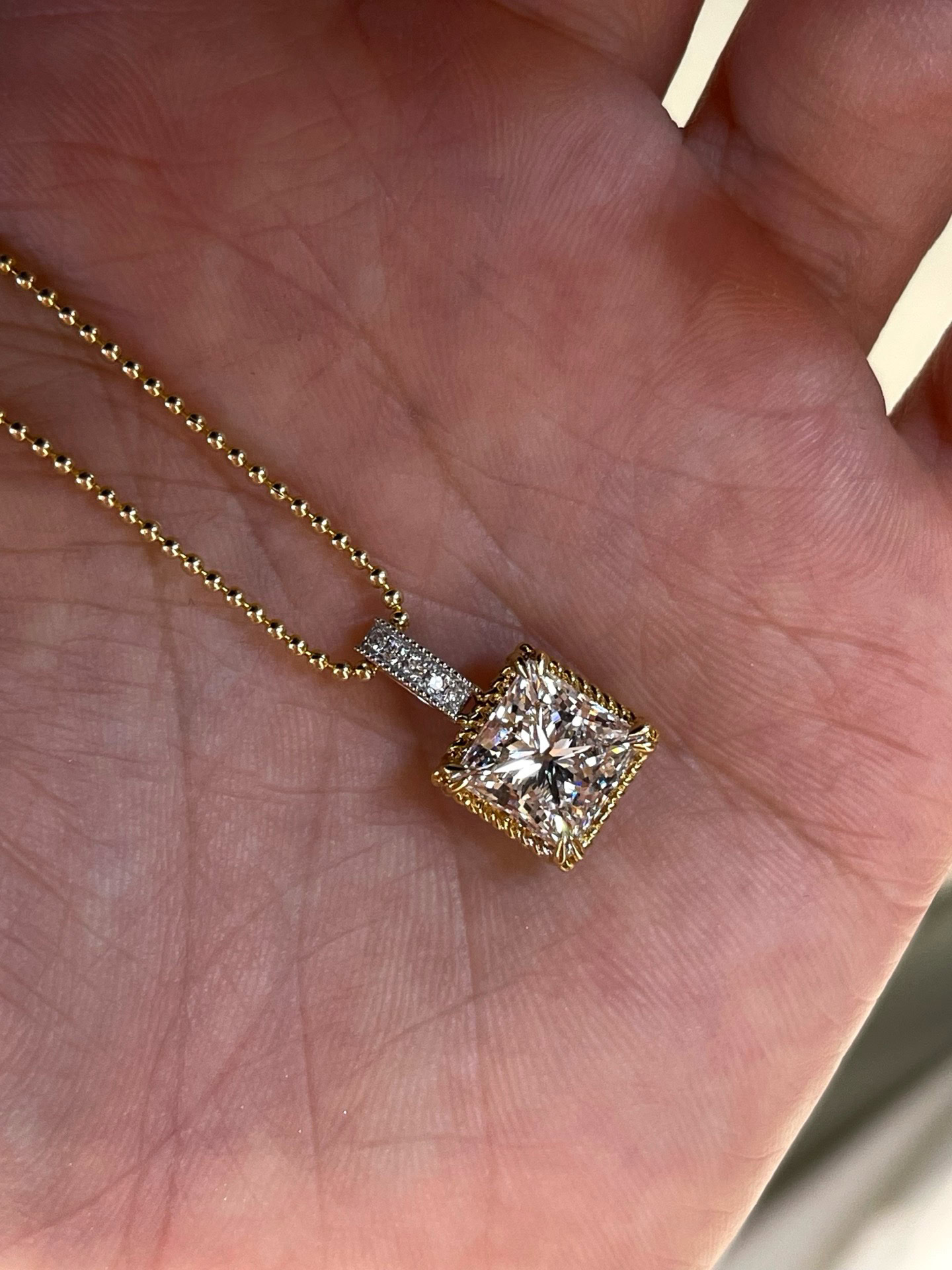 5461–5465 Marielle Two-Tone Lab Diamond Pendant Collection — product photo 6 of 6