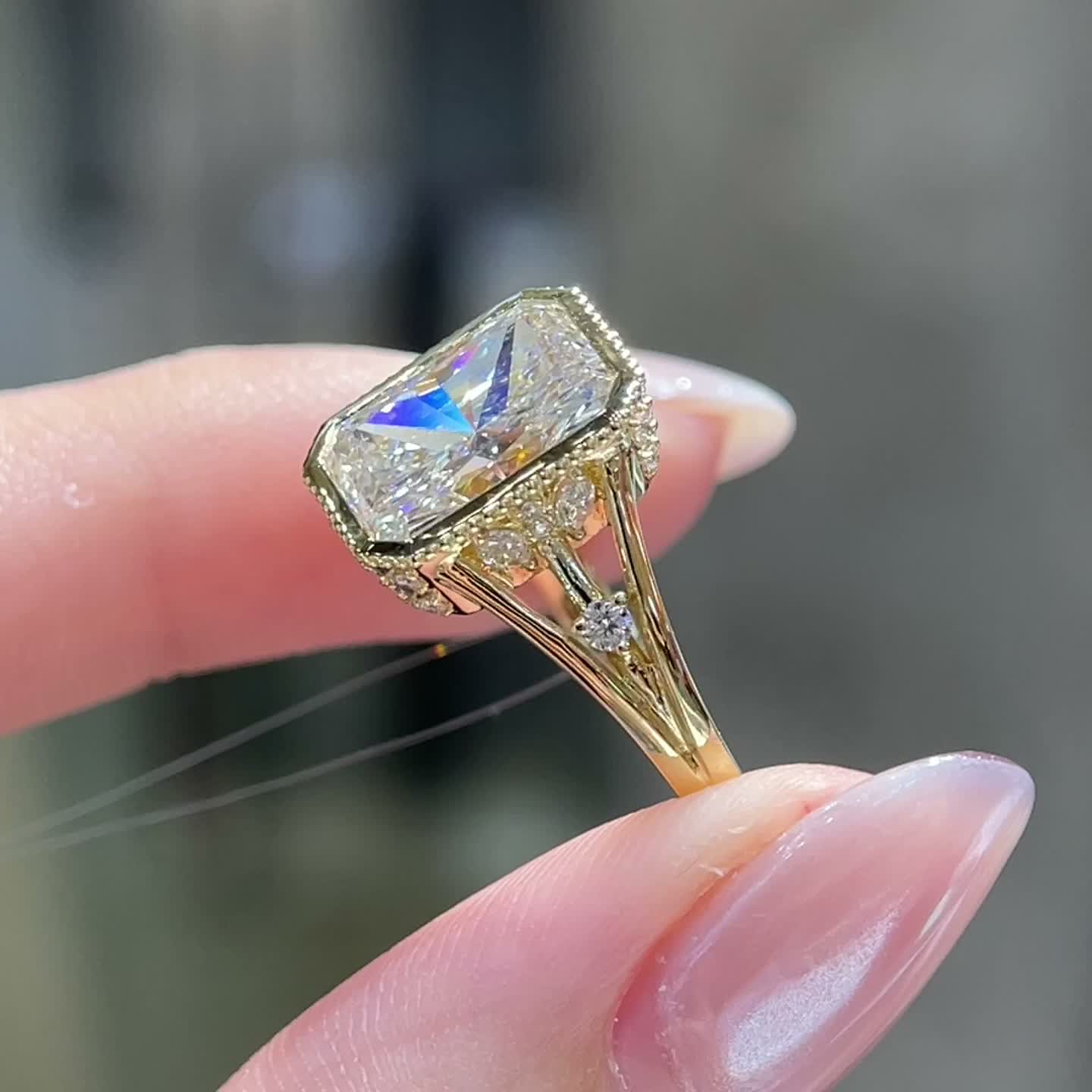 3.01ct Radiant-Cut Diamond Ring — product photo 2 of 4