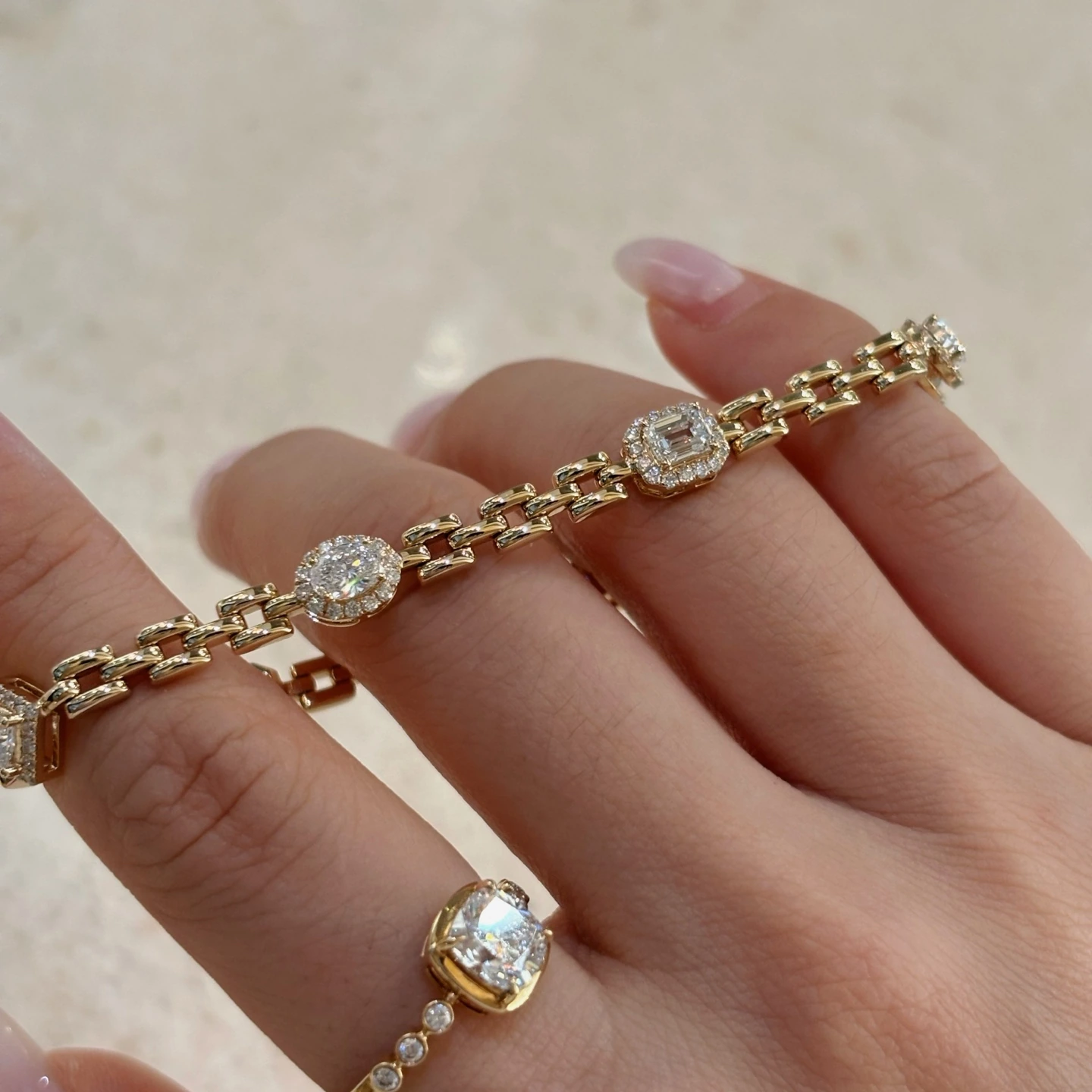 Brielle Diamond Link Bracelet — product photo 5 of 6